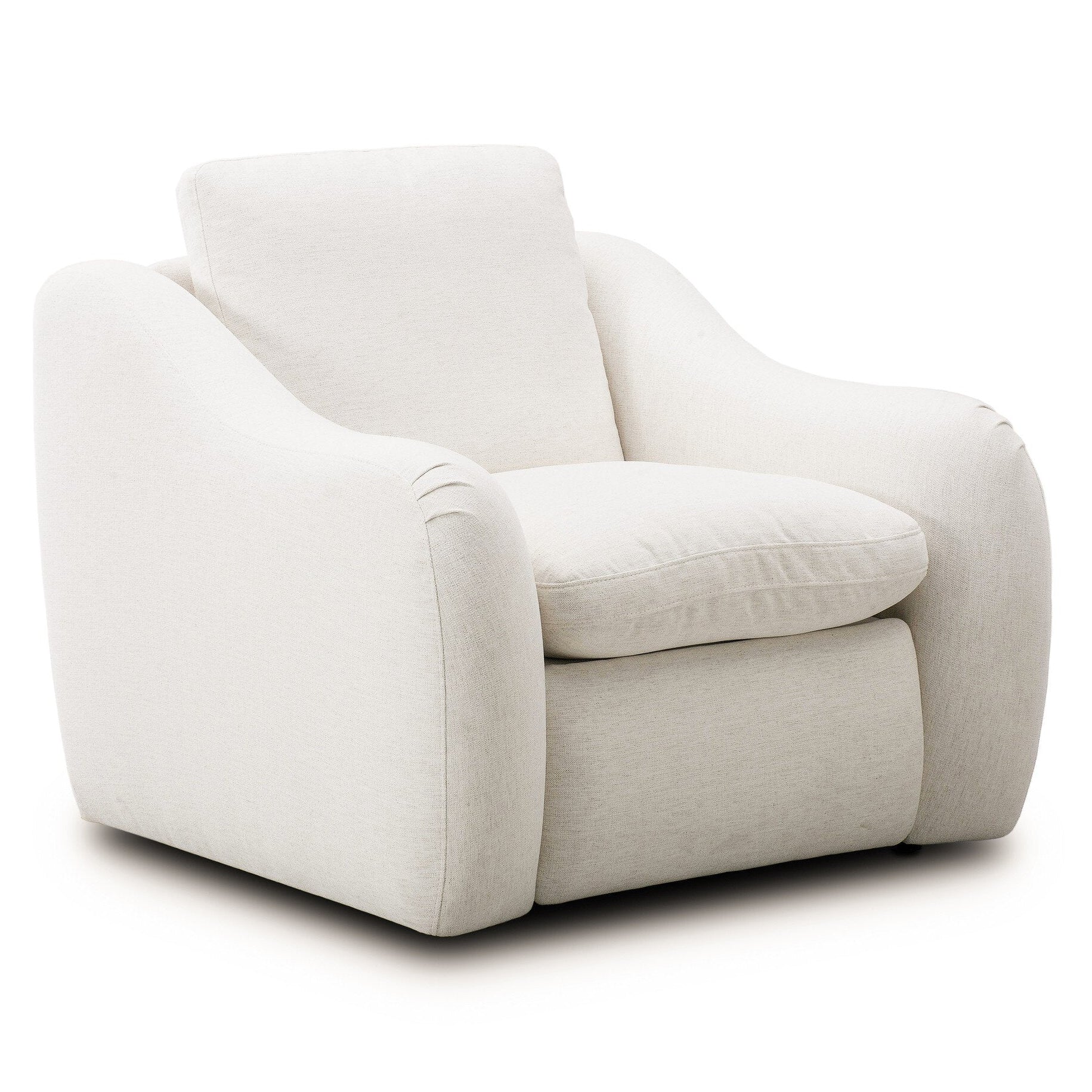 Four Hands Crawford Crypton Nomad Snow Power Recliner in Crypton Nomad Snow