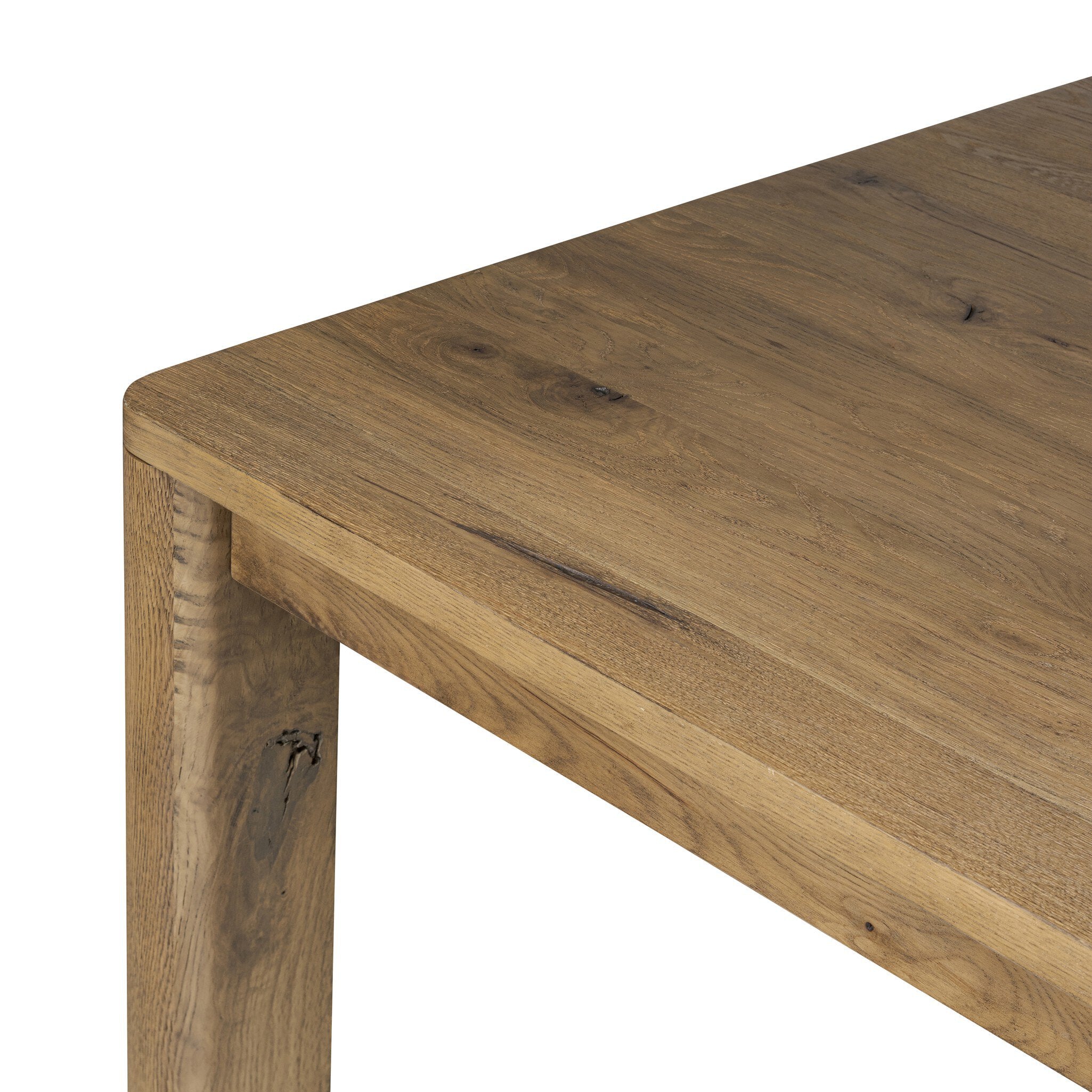 Four Hands Noeline Resawn Worn Oak Extension Dining Table detail view 2