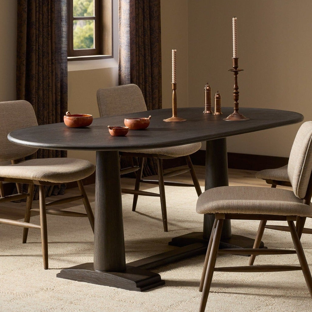 Four Hands Chamberlain Espresso Oak Dining Table