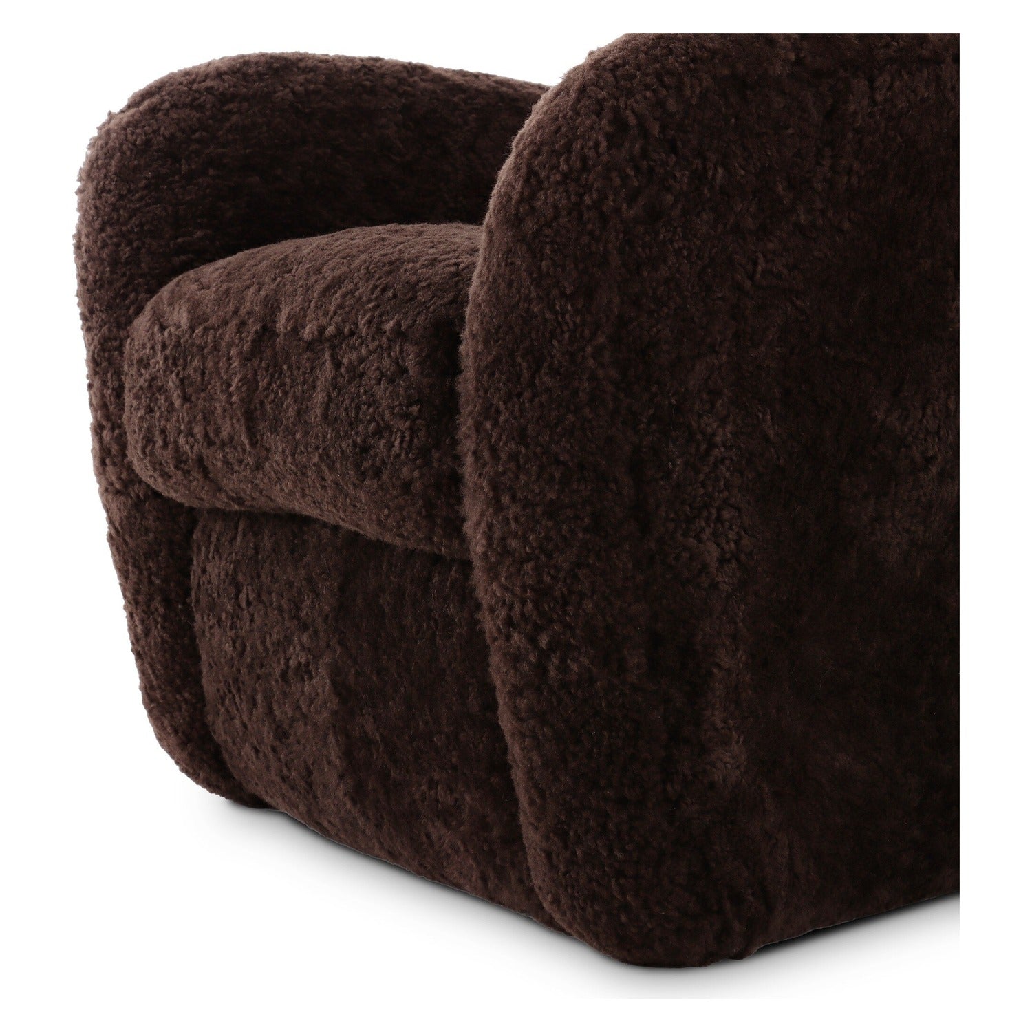 Four Hands Amelie Cocoa Shearling Chair