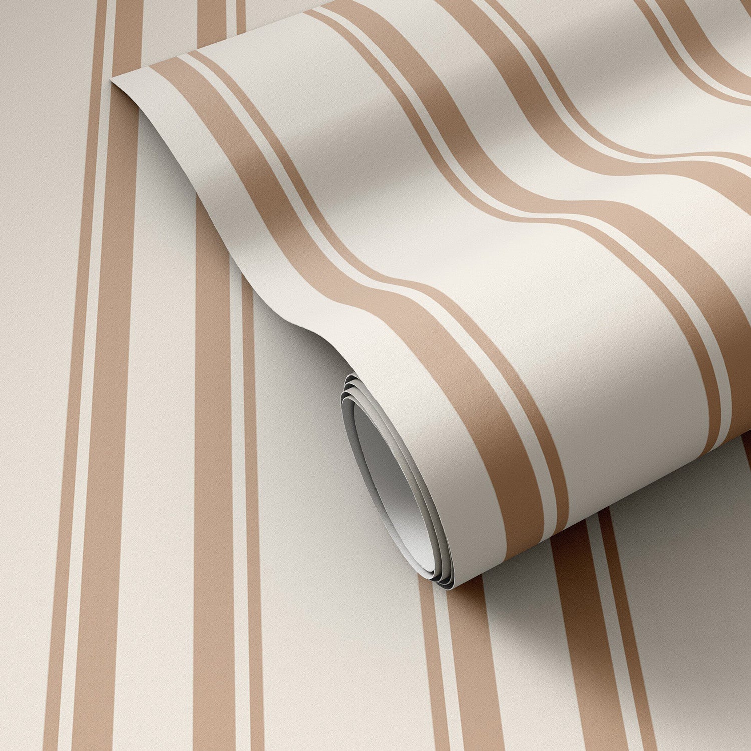 Getty Images x Four Hands Multi Stripe Tan II Wallpaper