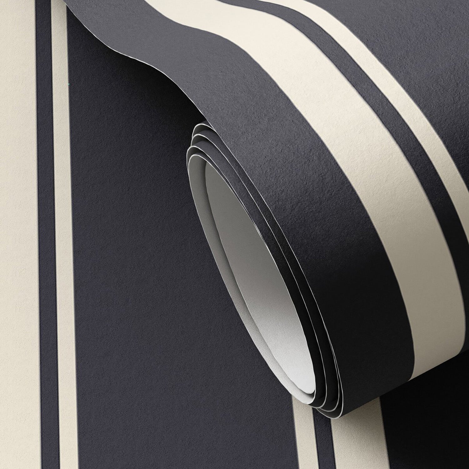 Getty Images x Four Hands Multi Stripe Black I Wallpaper