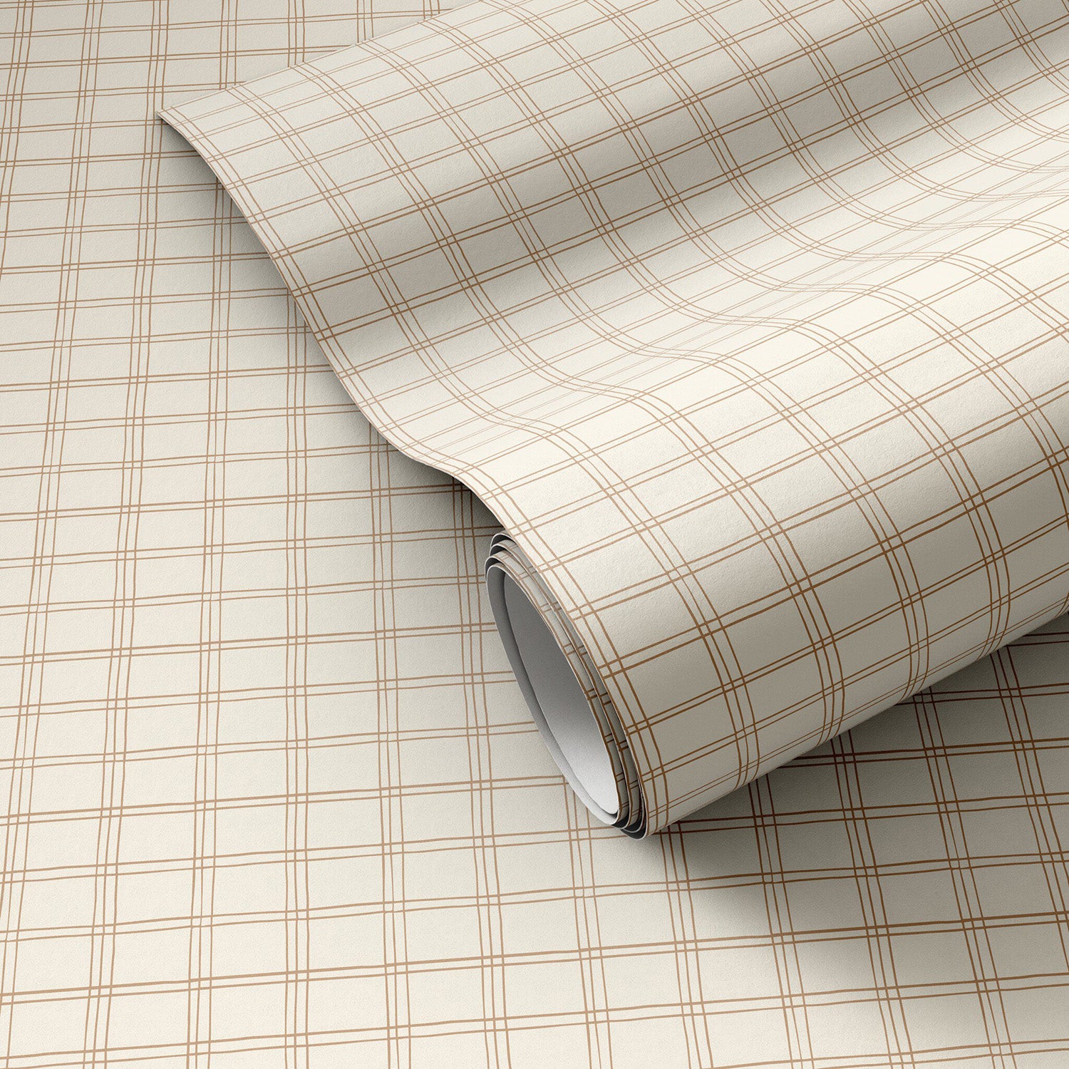 Getty Images x Four Hands Hand Checks Tan II Wallpaper