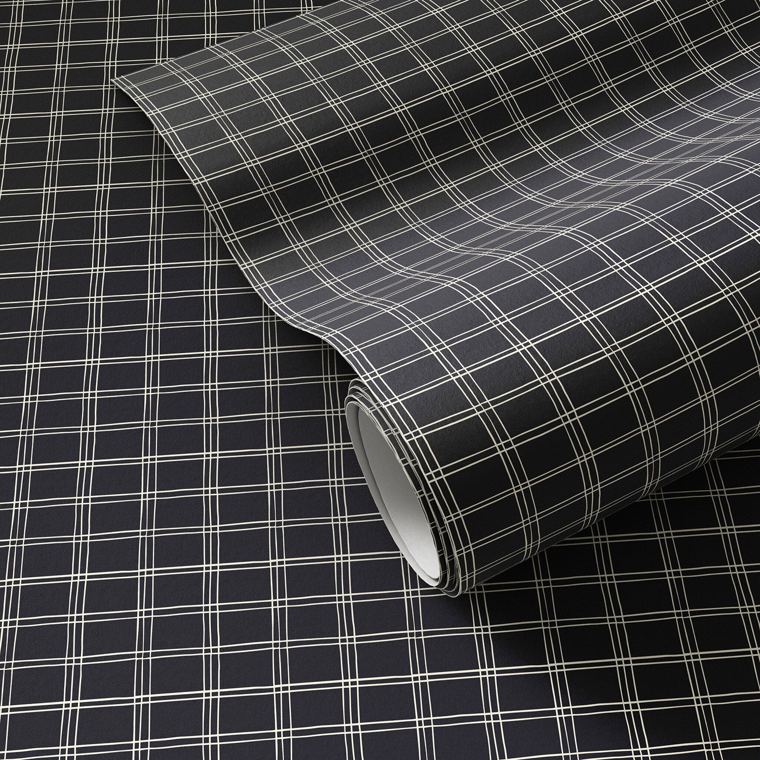 Getty Images x Four Hands Hand Checks Black I Wallpaper