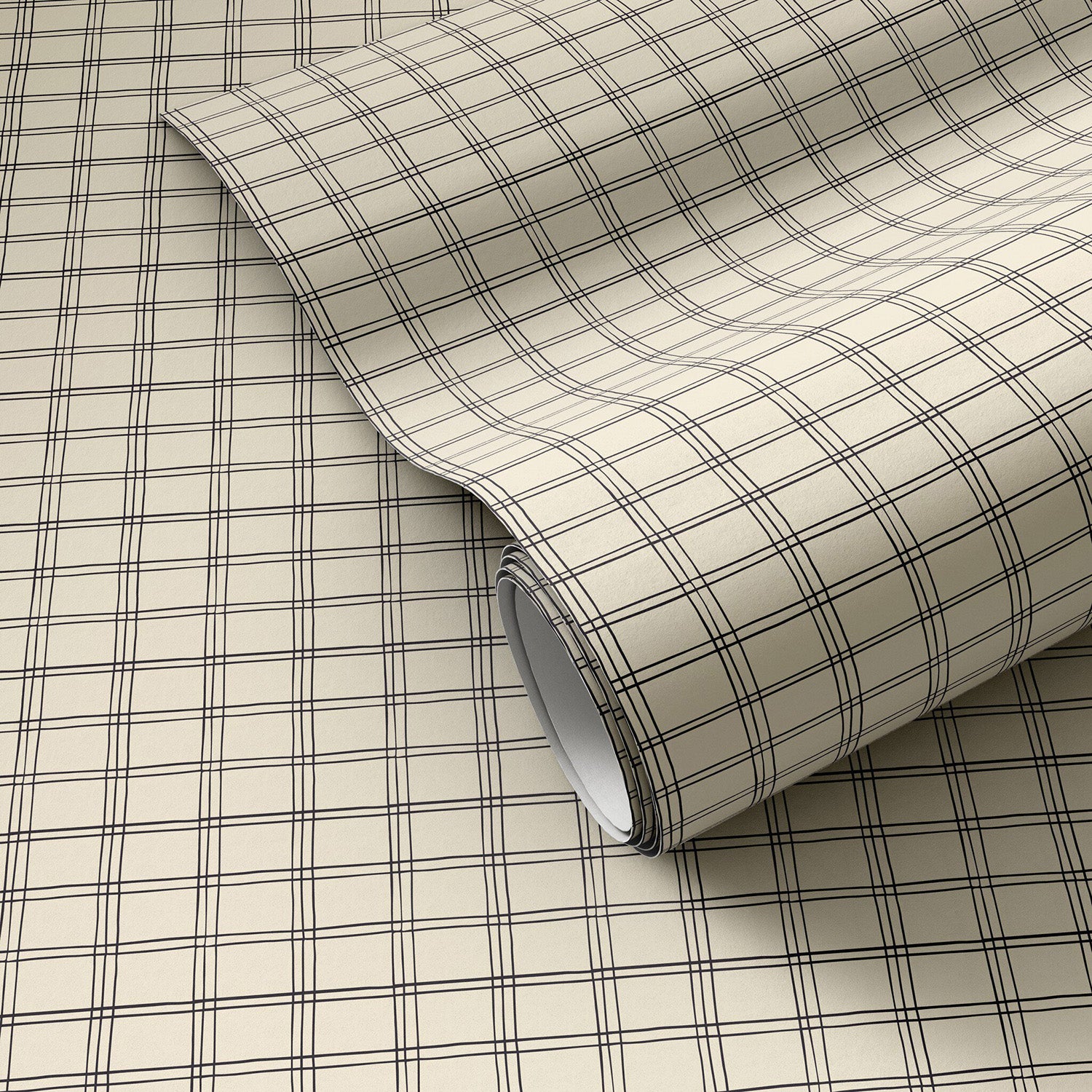 Getty Images x Four Hands Hand Checks Black II Wallpaper