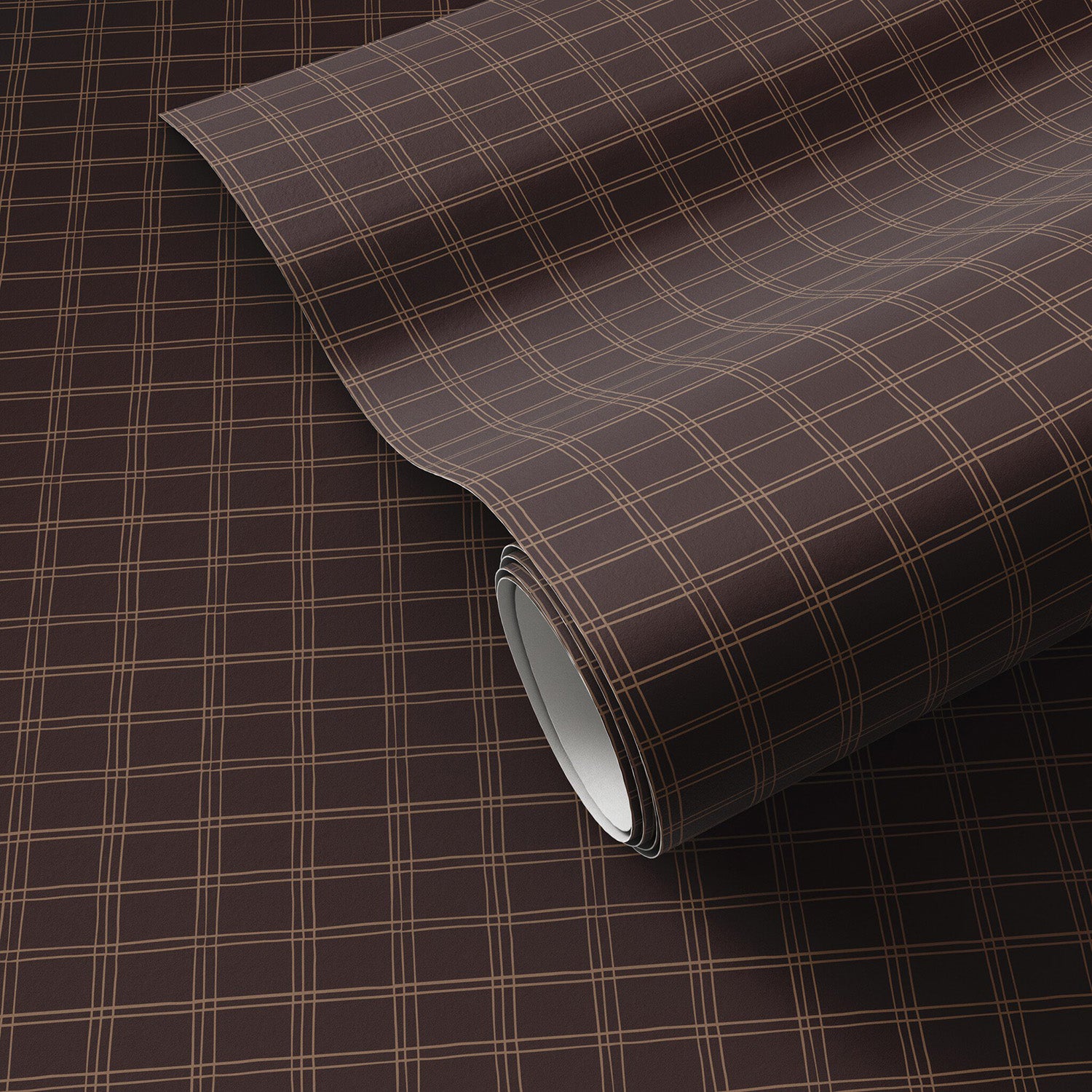 Getty Images x Four Hands Hand Checks Black & Tan I Wallpaper