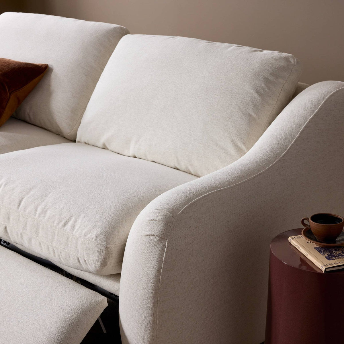 Four Hands Crawford Crypton Nomad Snow Power Recliner 2 Piece Sectional Sofa Sofa detail view 5