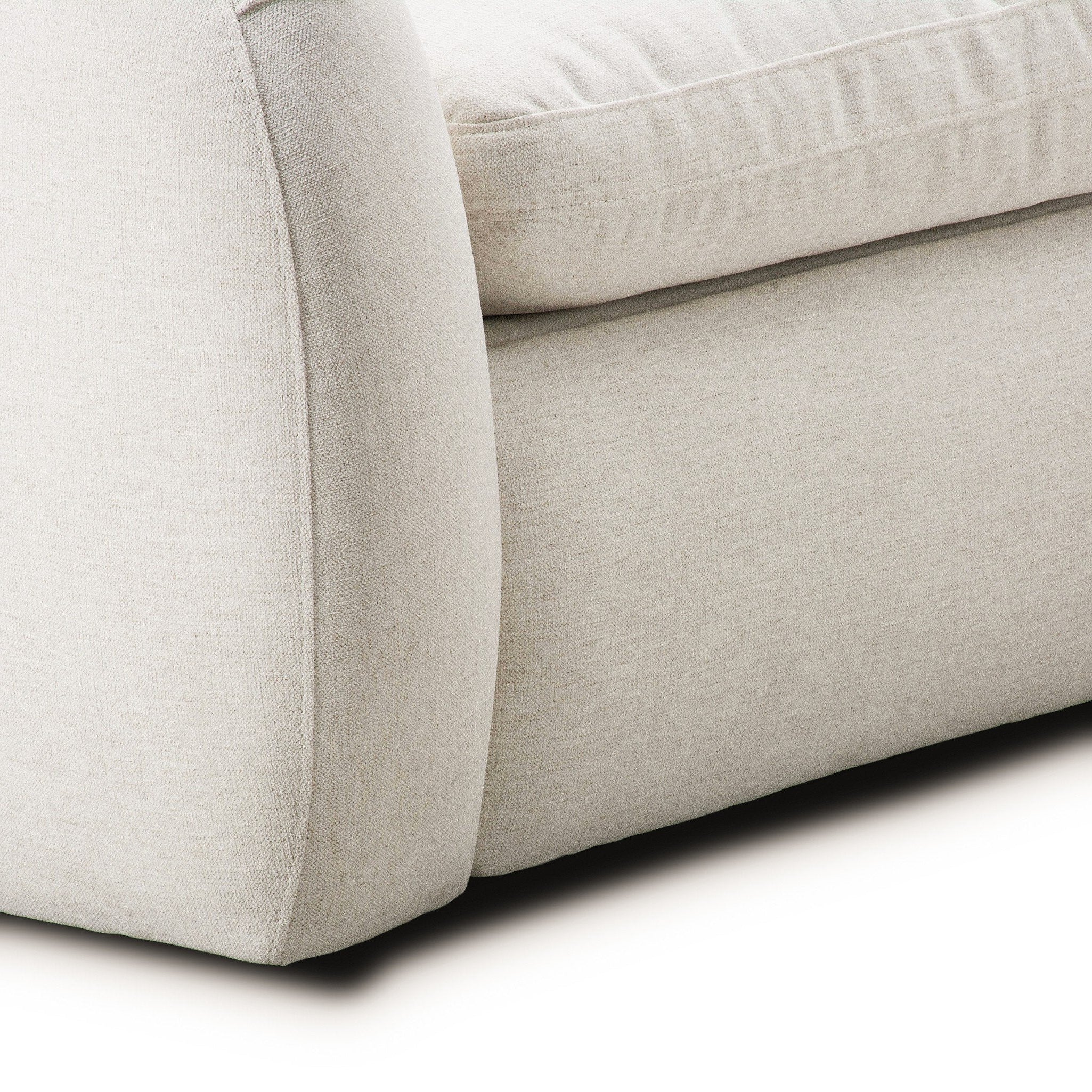 Four Hands Crawford Crypton Nomad Snow Power Recliner 3 Piece Sectional Sofa Sofa detail view