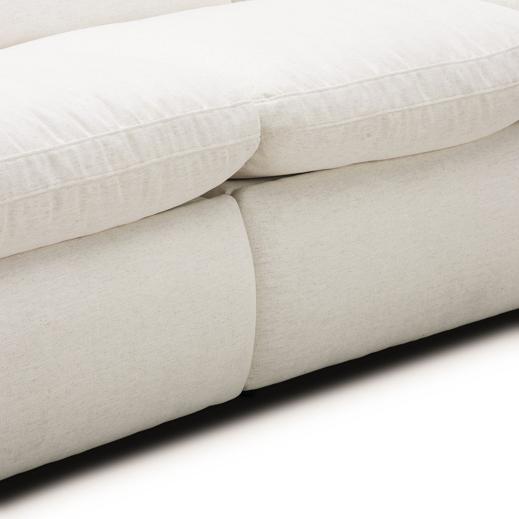 Four Hands Crawford Crypton Nomad Snow Power Recliner 3 Piece Sectional Sofa Sofa detail view 3