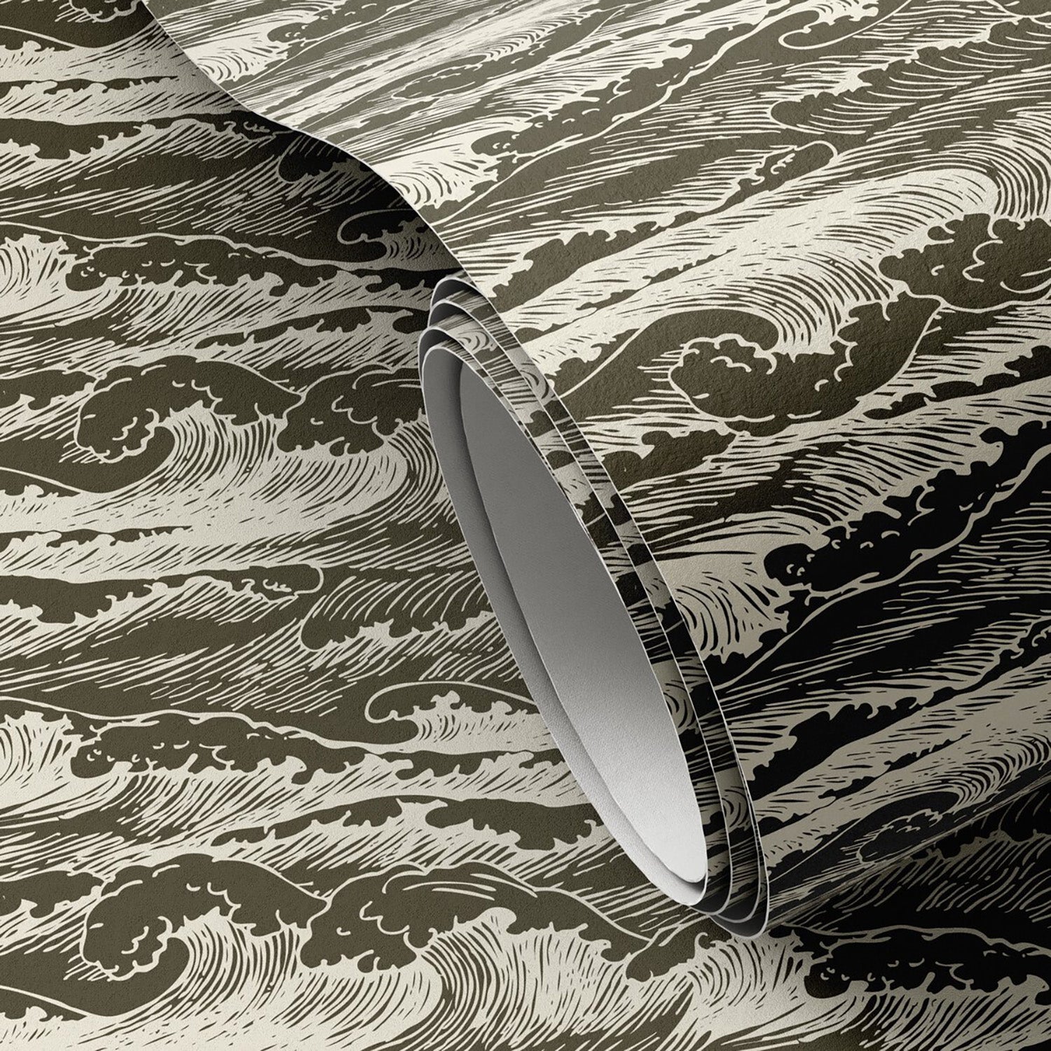 Getty Images x Four Hands Wavebreak Olive I Wallpaper