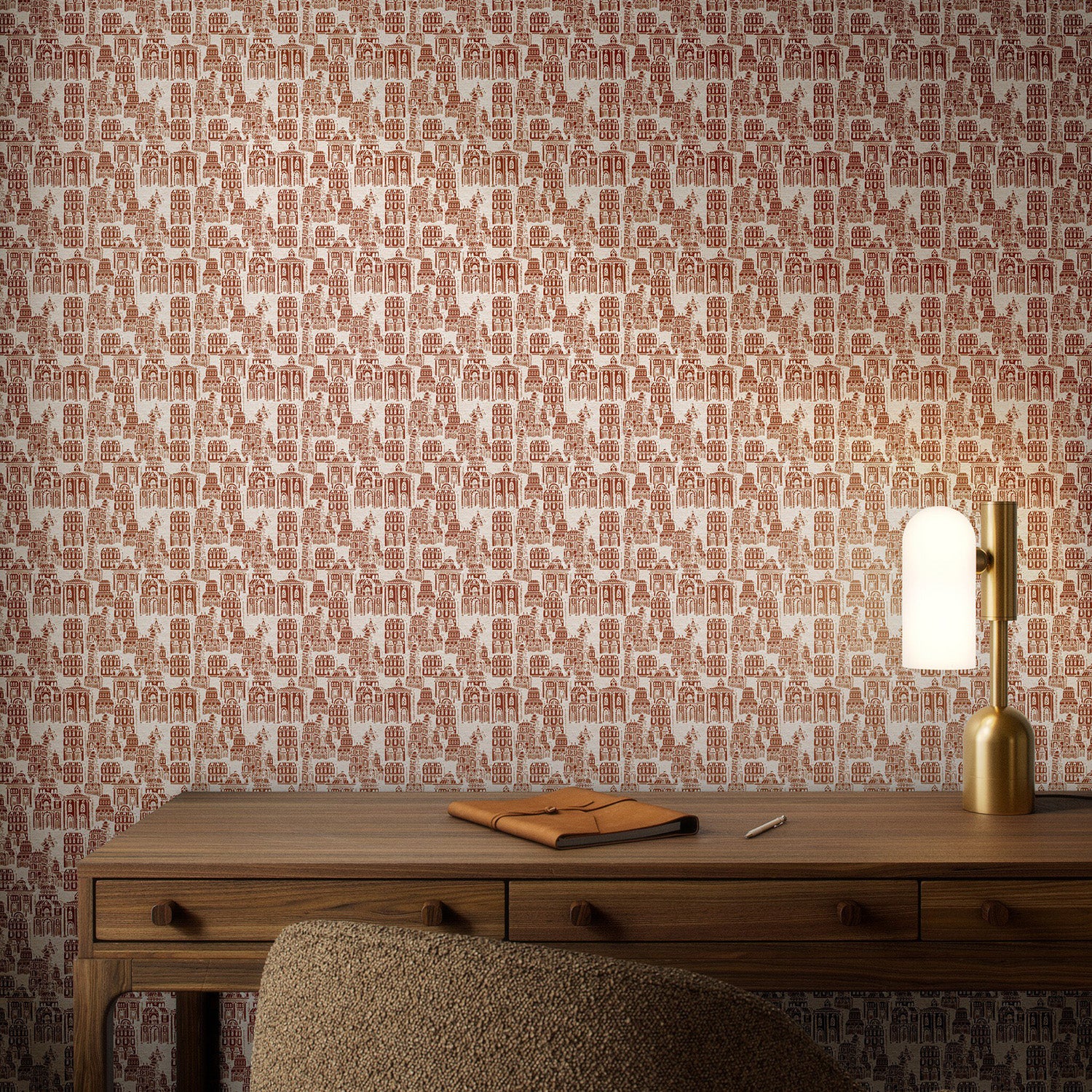 Getty Images x Four Hands Cosmopolis Terracotta II Wallpaper