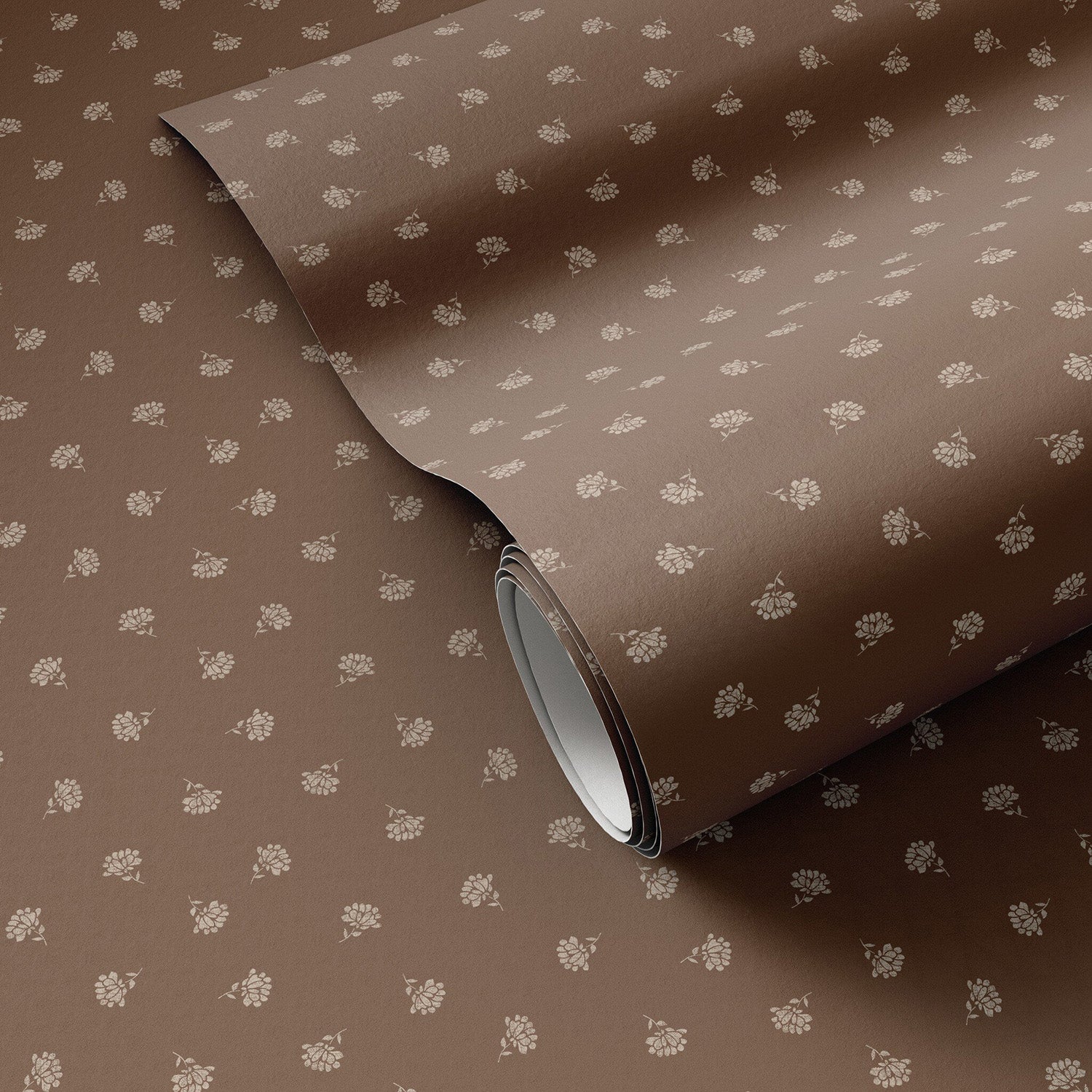 Gold Rush Art Co. x Four Hands Small Floral Taupe I Wallpaper