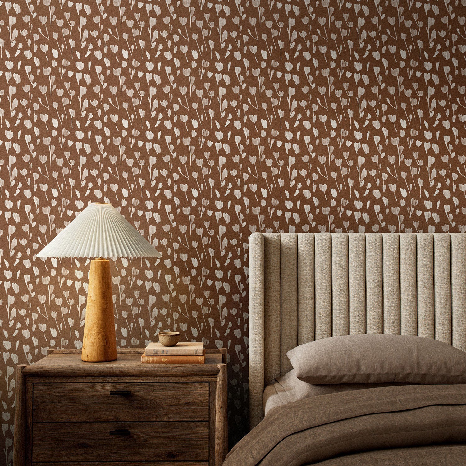 Roseanne Kenny x Four Hands Wild Flowers I Terracotta II Wallpaper