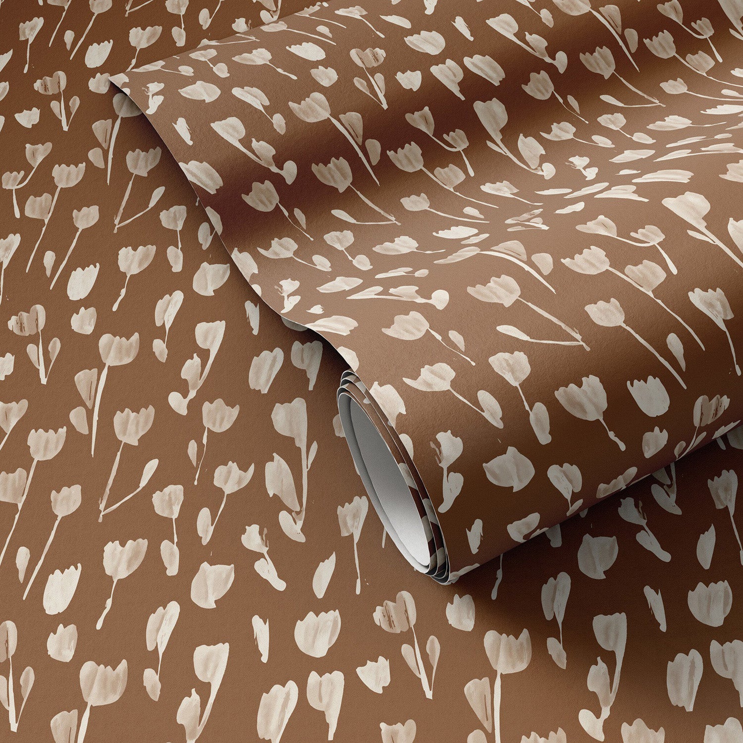 Roseanne Kenny x Four Hands Wild Flowers I Terracotta II Wallpaper