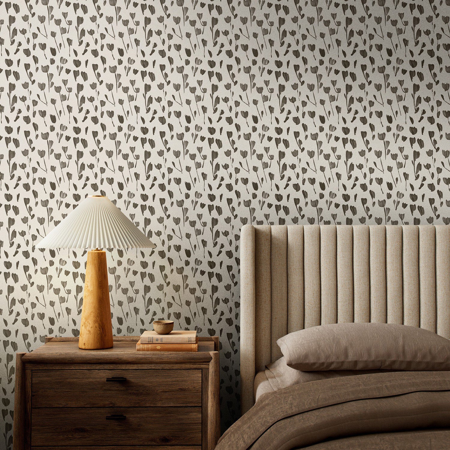 Roseanne Kenny x Four Hands Wild Flowers I Olive I Wallpaper