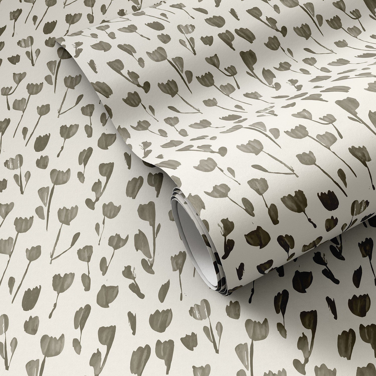 Roseanne Kenny x Four Hands Wild Flowers I Olive I Wallpaper