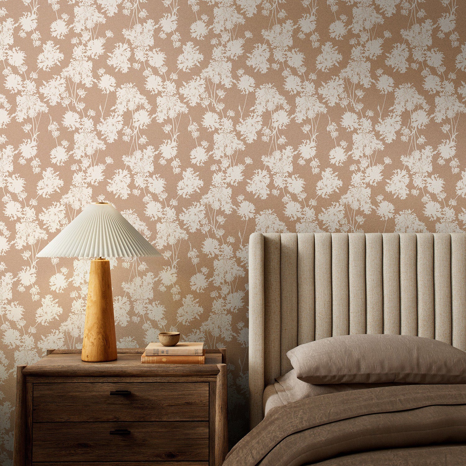 Gold Rush Art Co. x Four Hands Flora Tan I Wallpaper