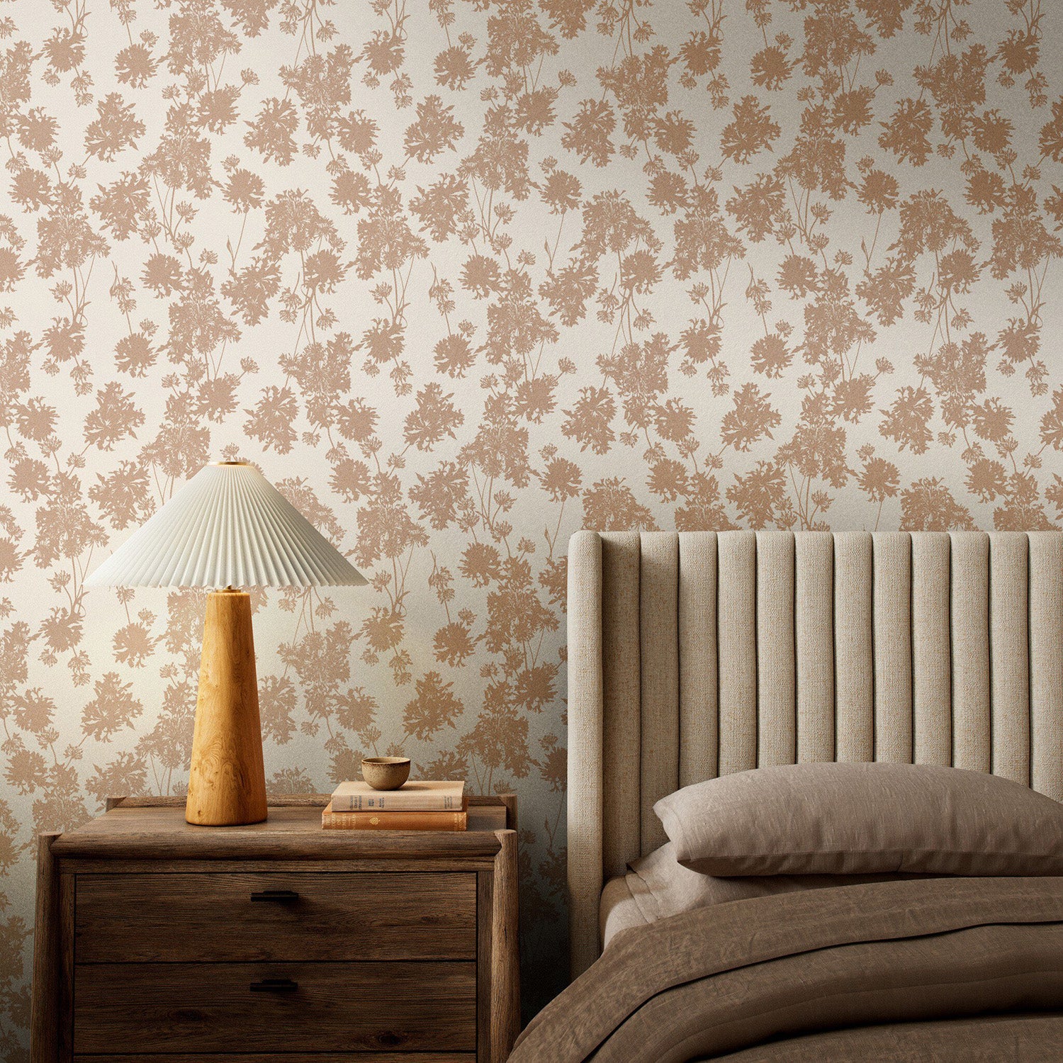 Gold Rush Art Co. x Four Hands Flora Tan II Wallpaper