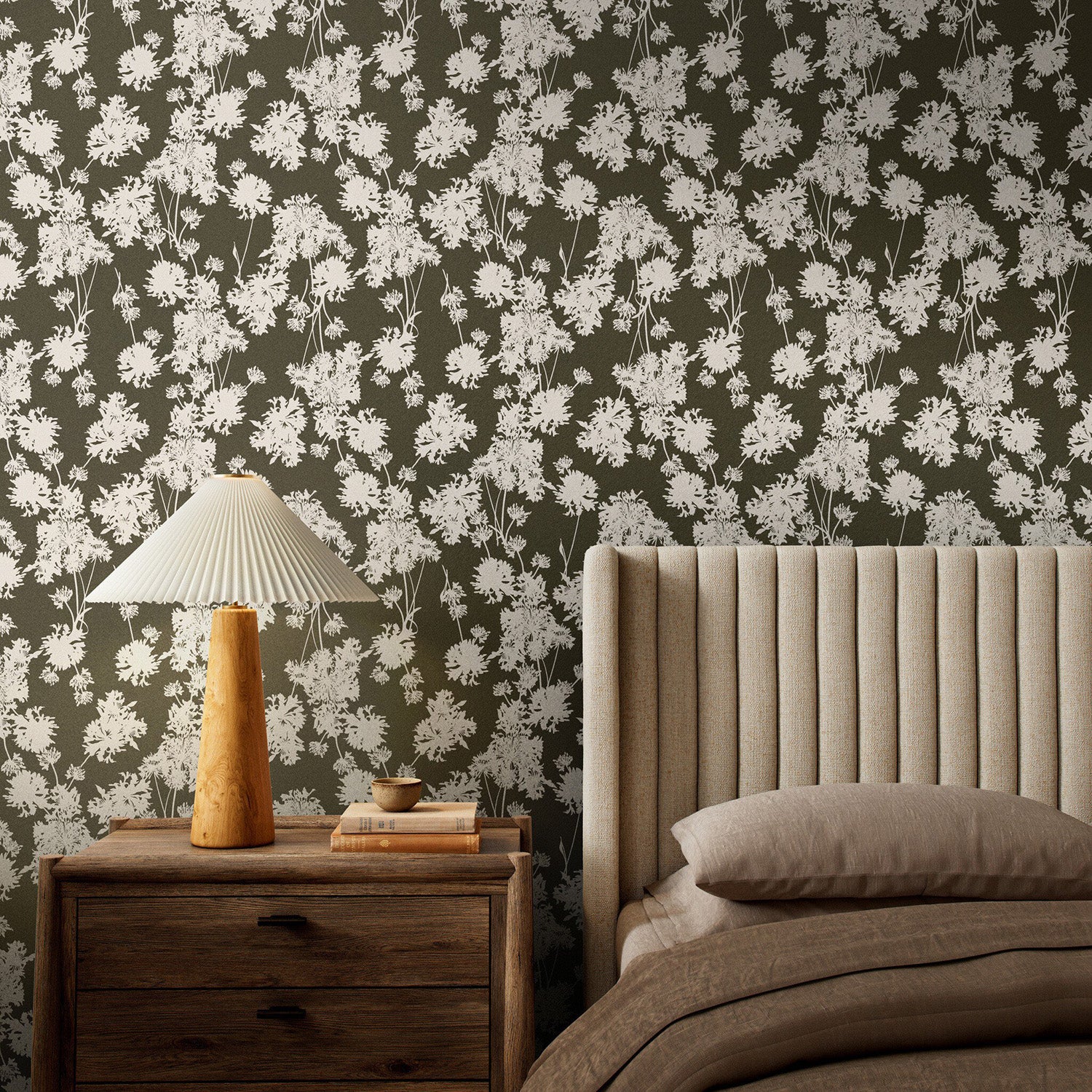 Gold Rush Art Co. x Four Hands Flora Olive I Wallpaper