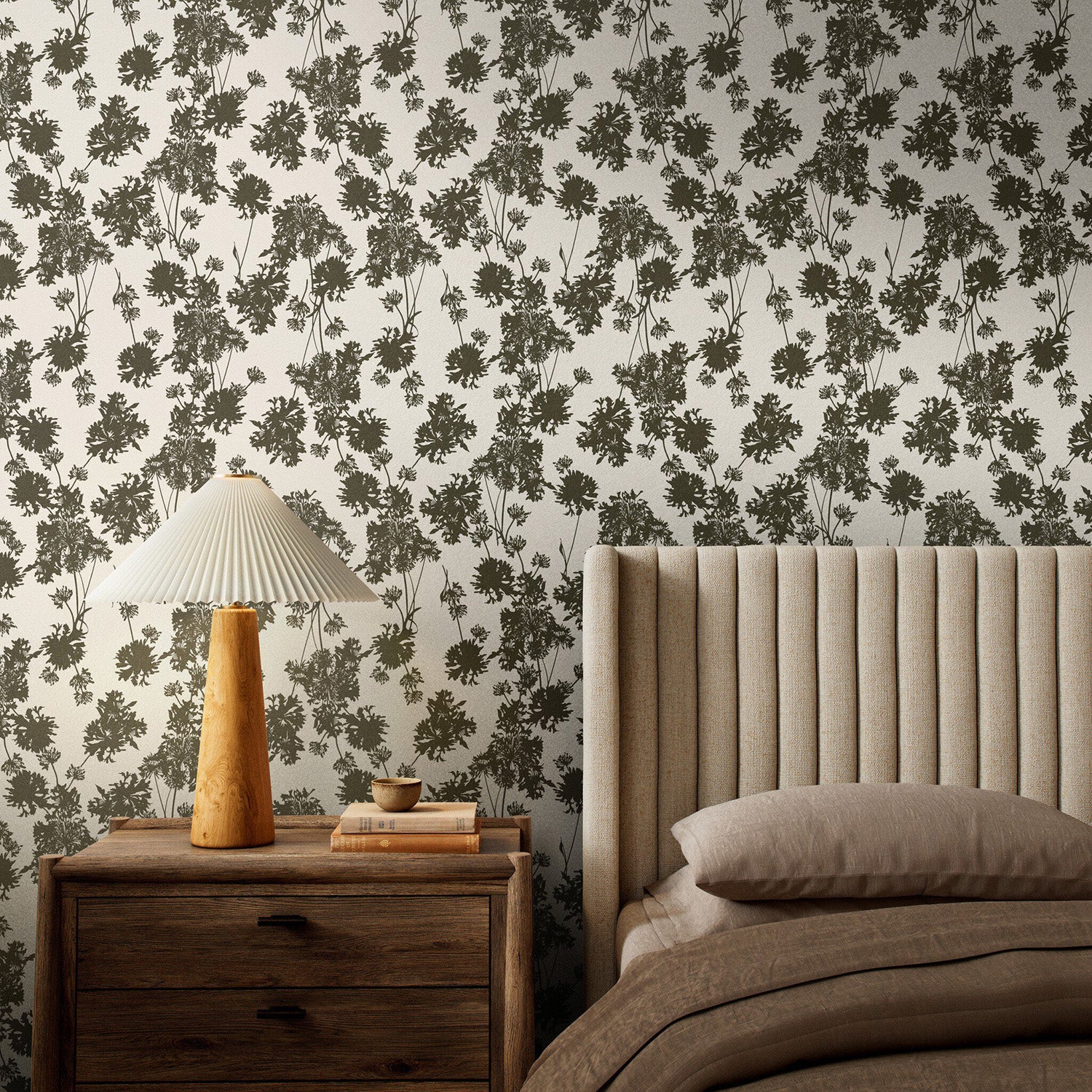 Gold Rush Art Co. x Four Hands Flora Olive II Wallpaper