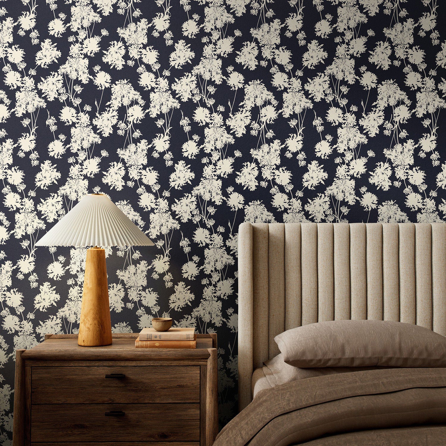 Gold Rush Art Co. x Four Hands Flora Black I Wallpaper
