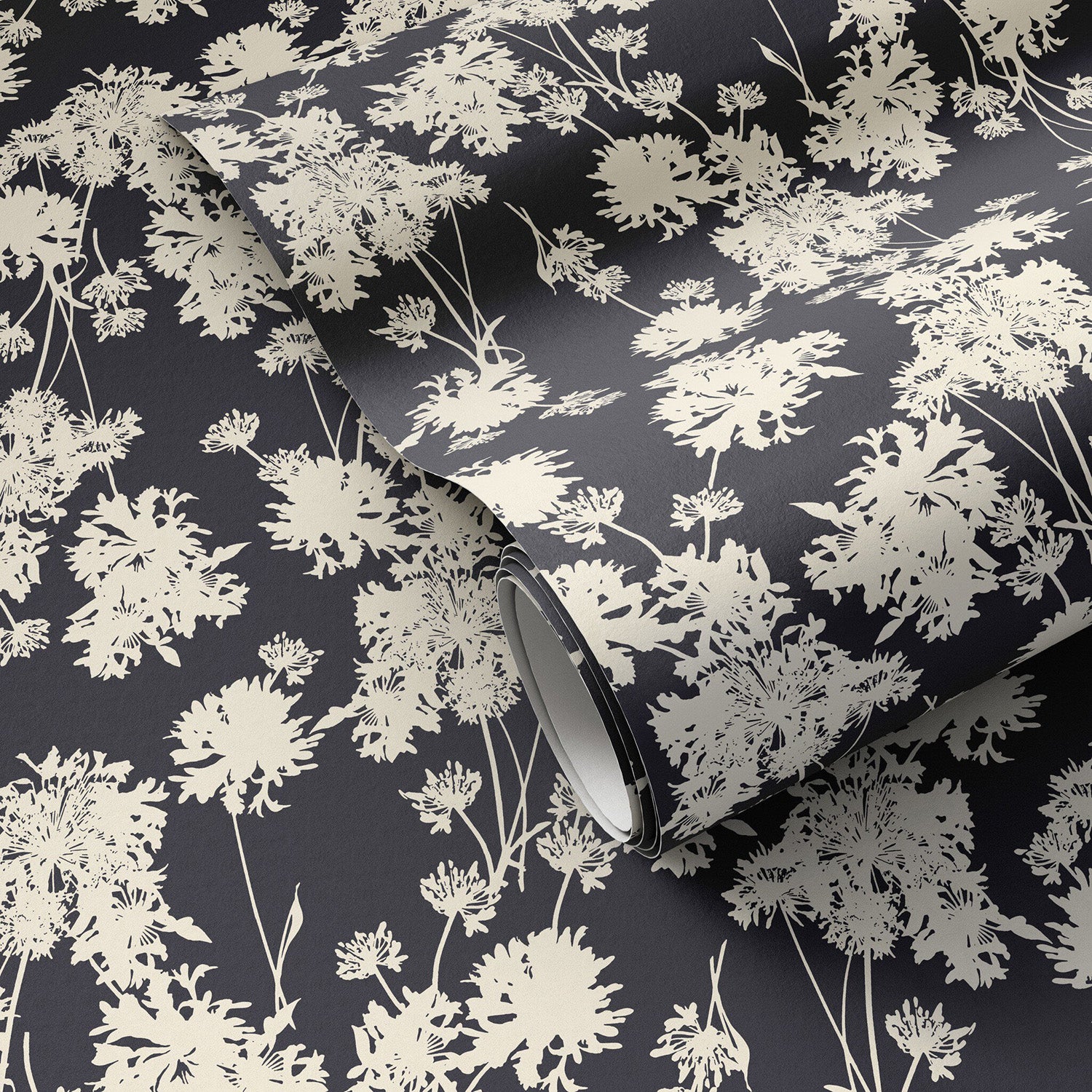 Gold Rush Art Co. x Four Hands Flora Black I Wallpaper