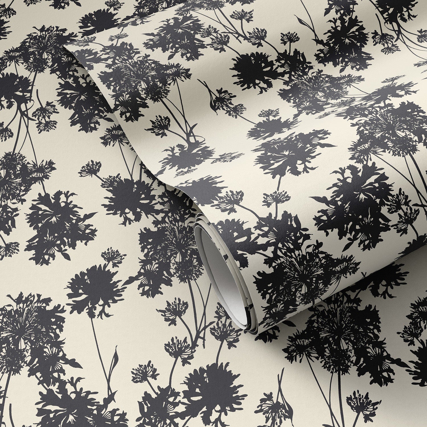 Gold Rush Art Co. x Four Hands Flora Black II Wallpaper