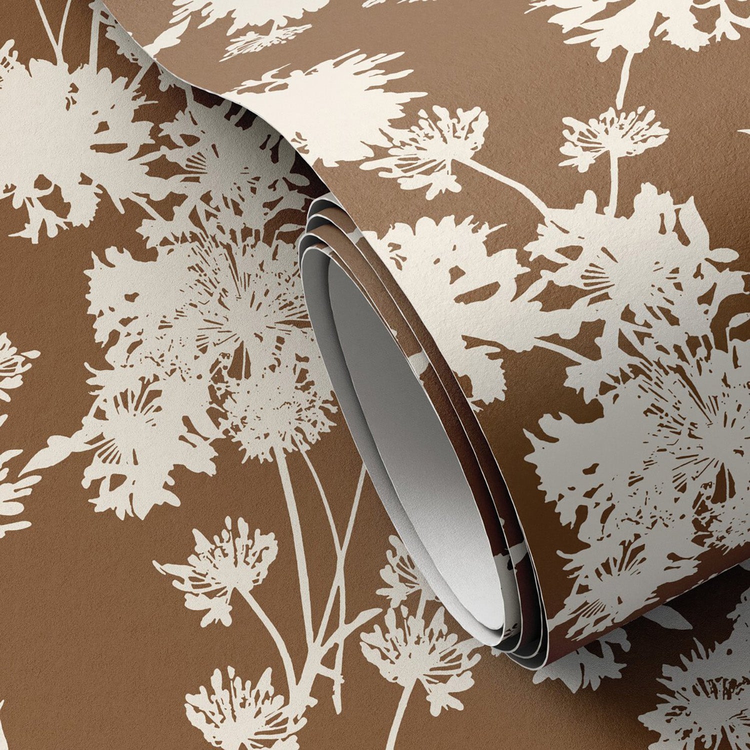 Gold Rush Art Co. x Four Hands Flora Terracotta I Wallpaper