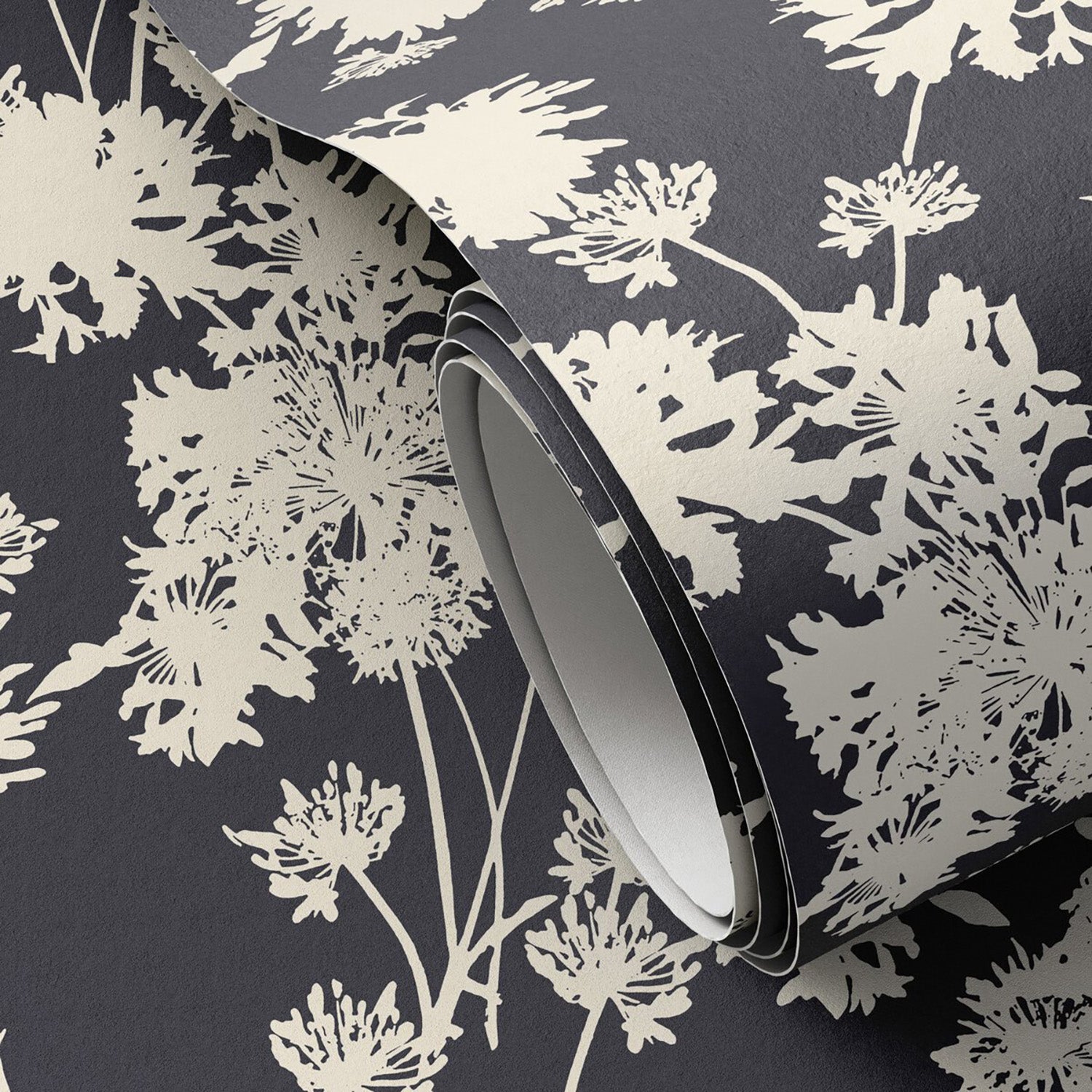 Gold Rush Art Co. x Four Hands Flora Black I Wallpaper