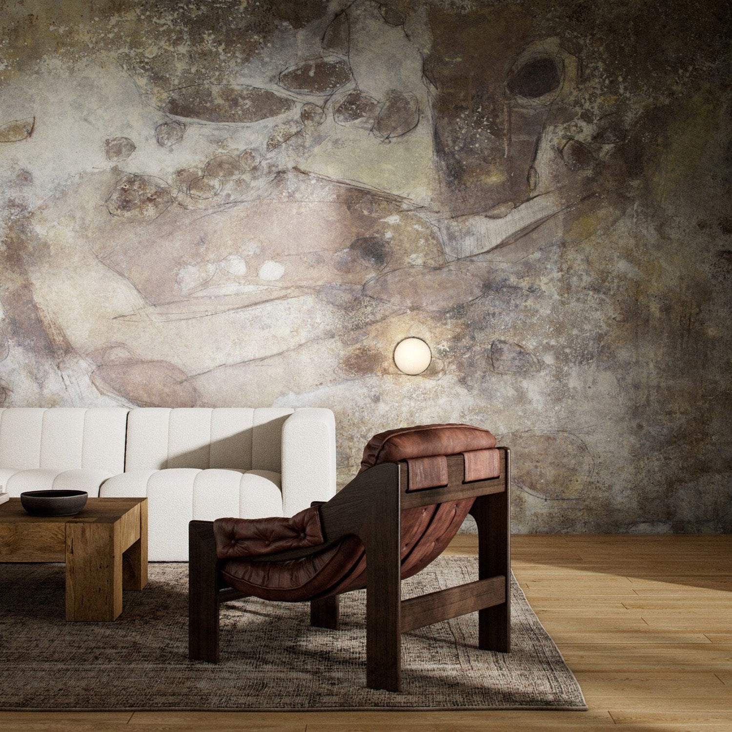 Mural by Matera x Four Hands Penumbra II Wallpaper