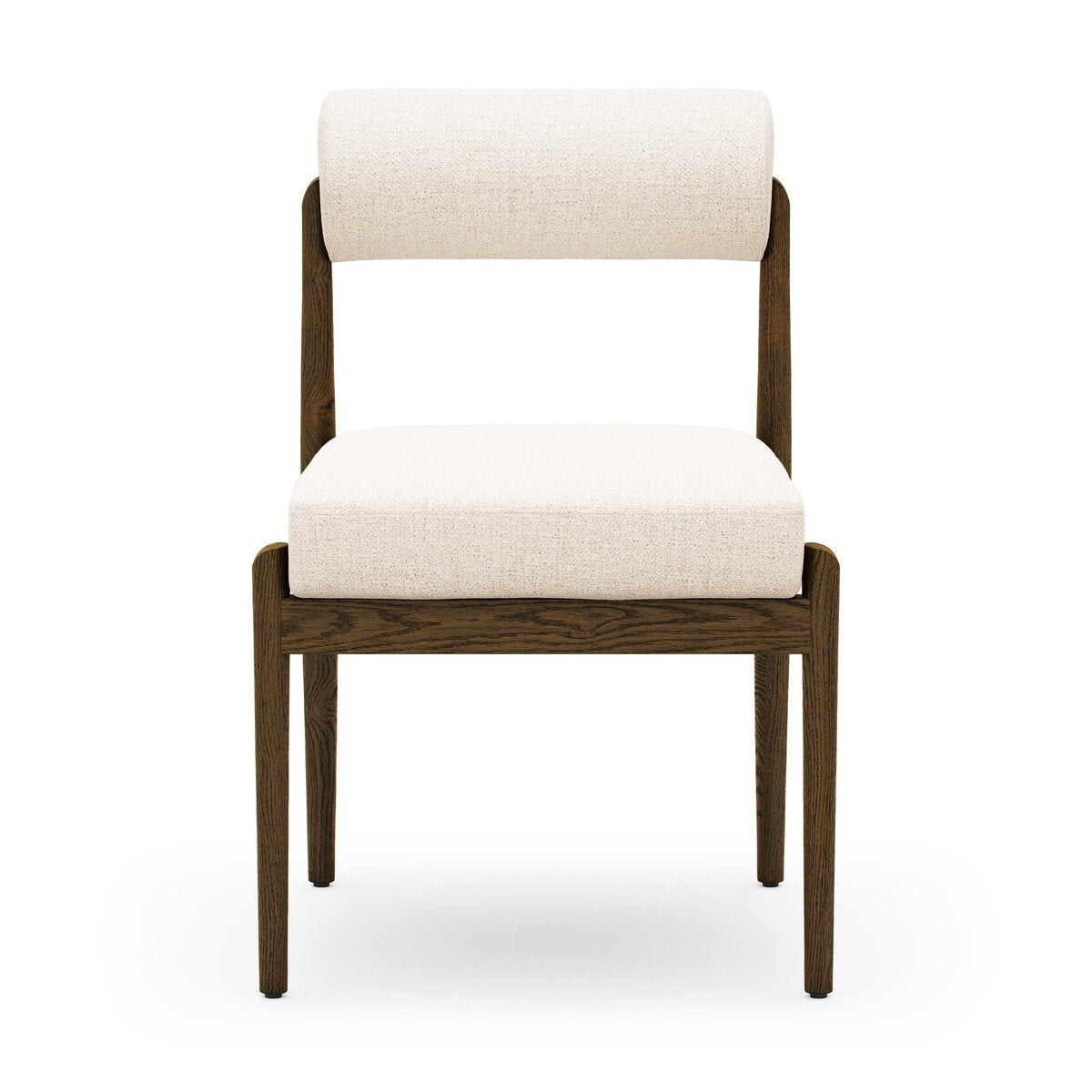 Four Hands Jazelle Dover Crescent Dining Chair Set of 2 on tan ash, front view