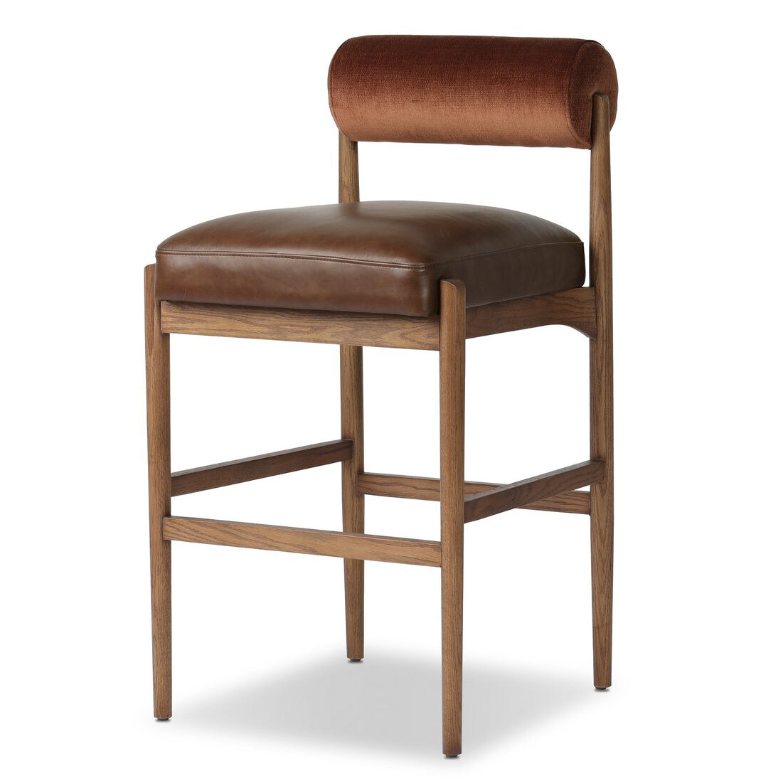 Four Hands Jazelle Havana Brown Counter Stool