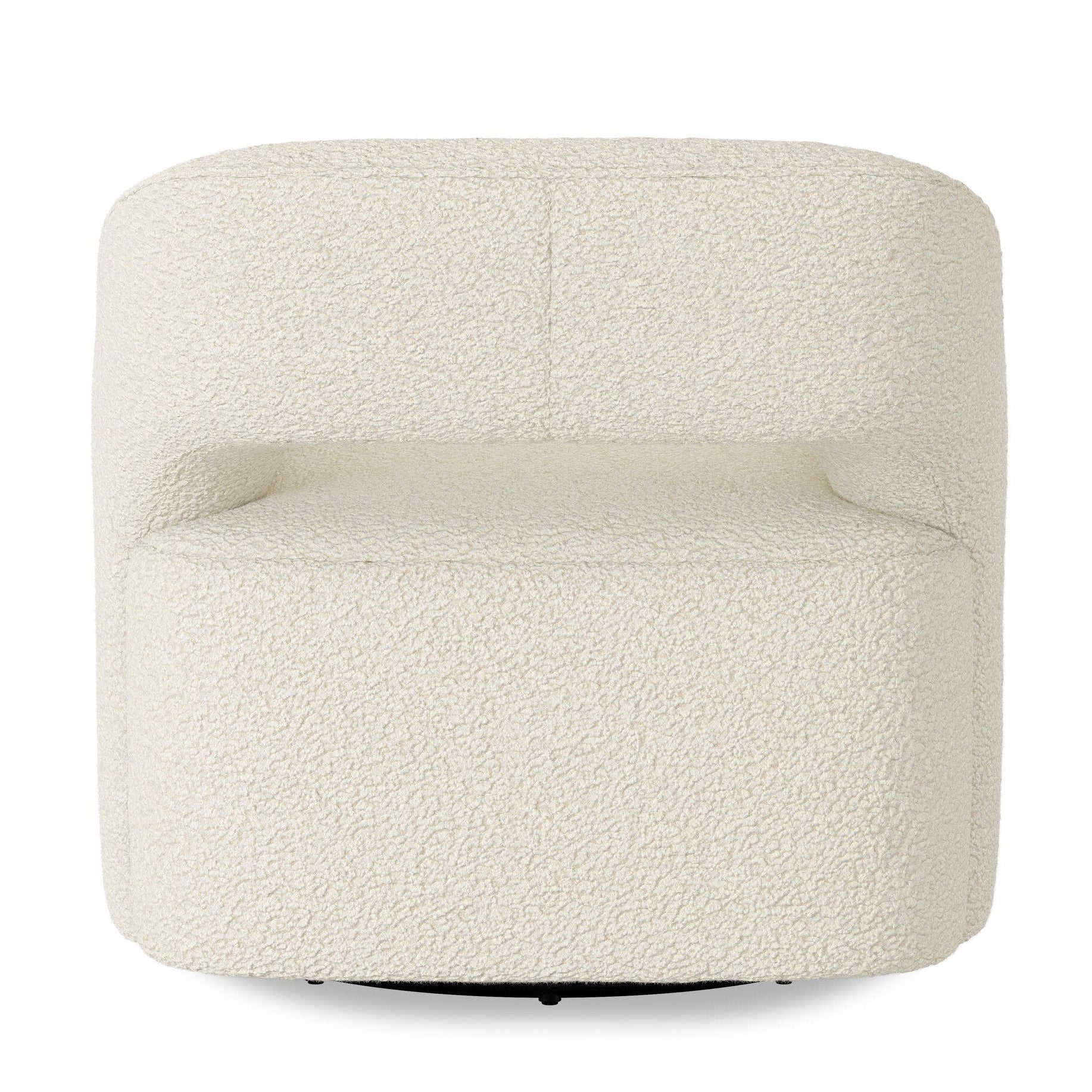 Four Hands Blythe Sheepskin Natural Swivel Chair back view