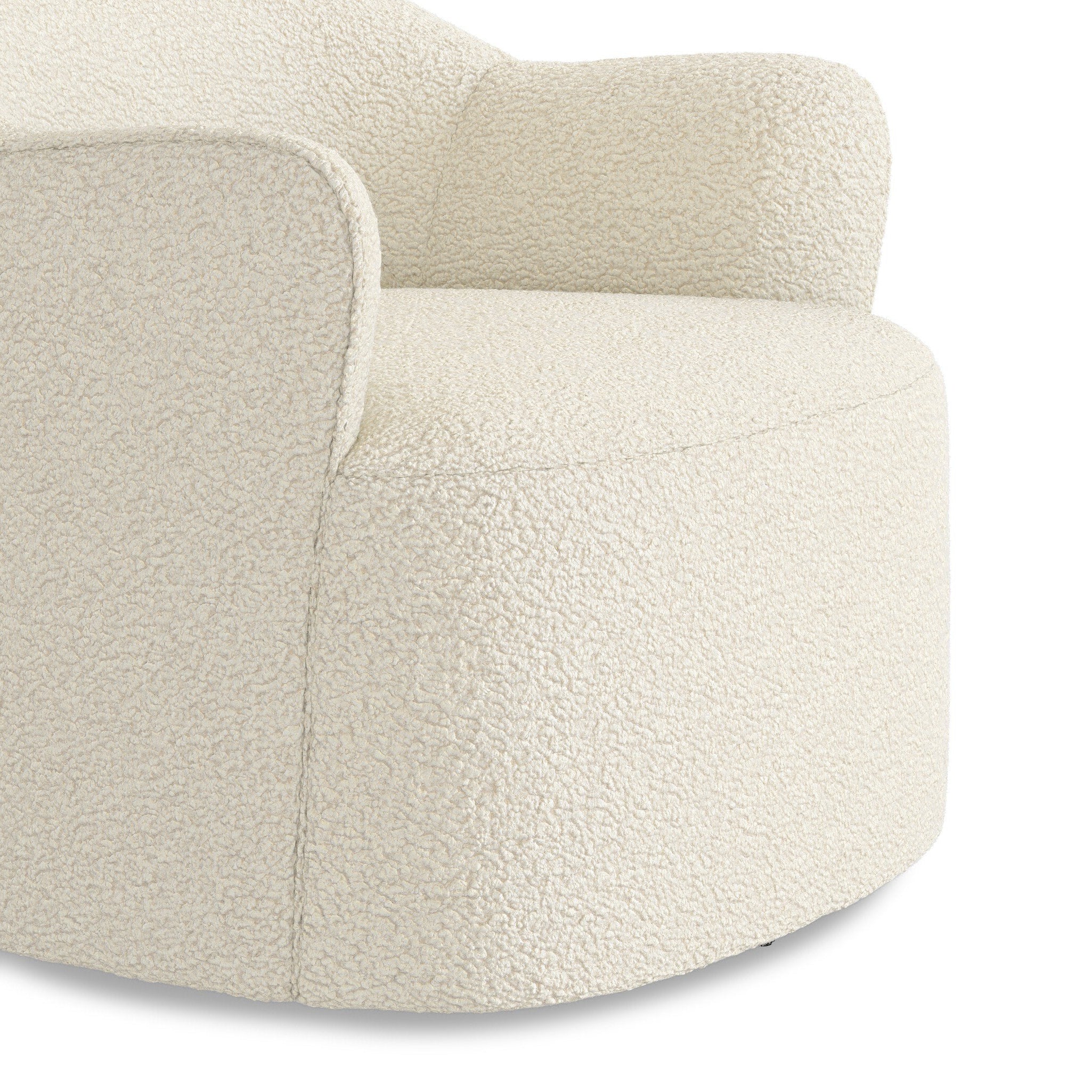 Four Hands Blythe Sheepskin Natural Swivel Chair detail view 3