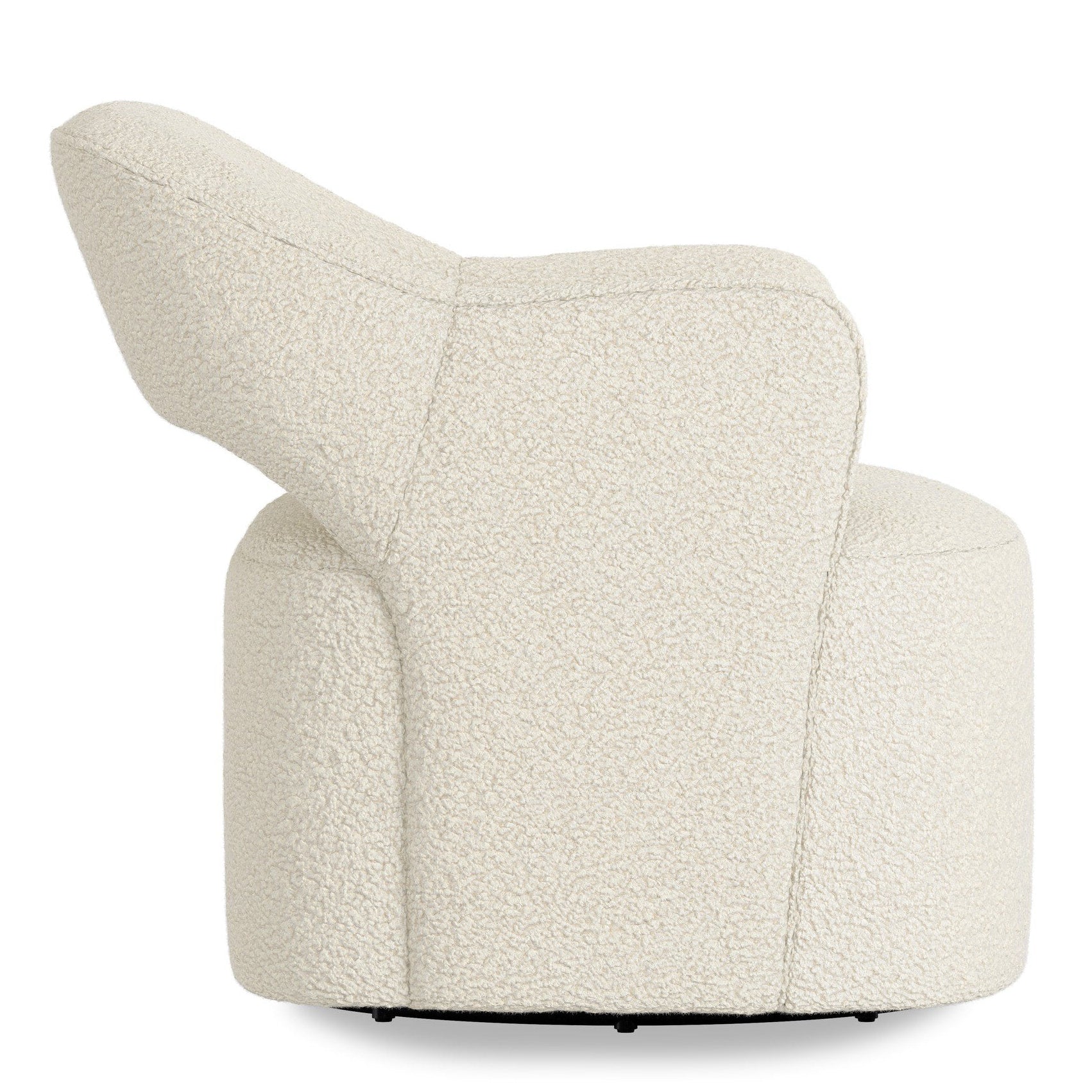 Four Hands Blythe Sheepskin Natural Swivel Chair side view