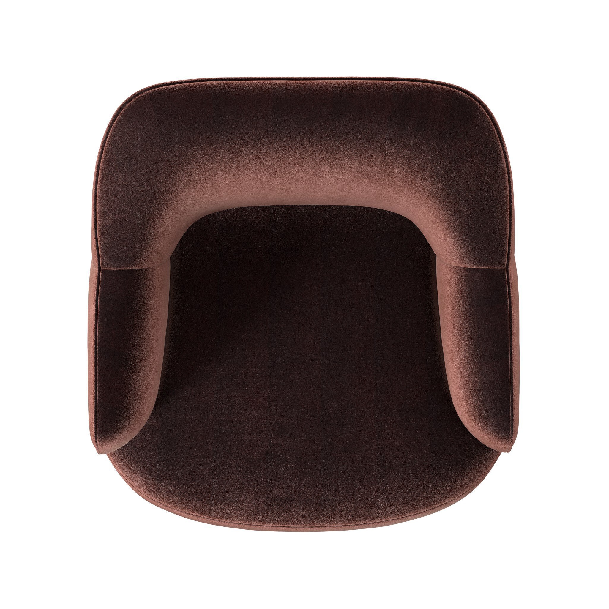 Four Hands Blythe Surrey Plum Swivel Chair top view