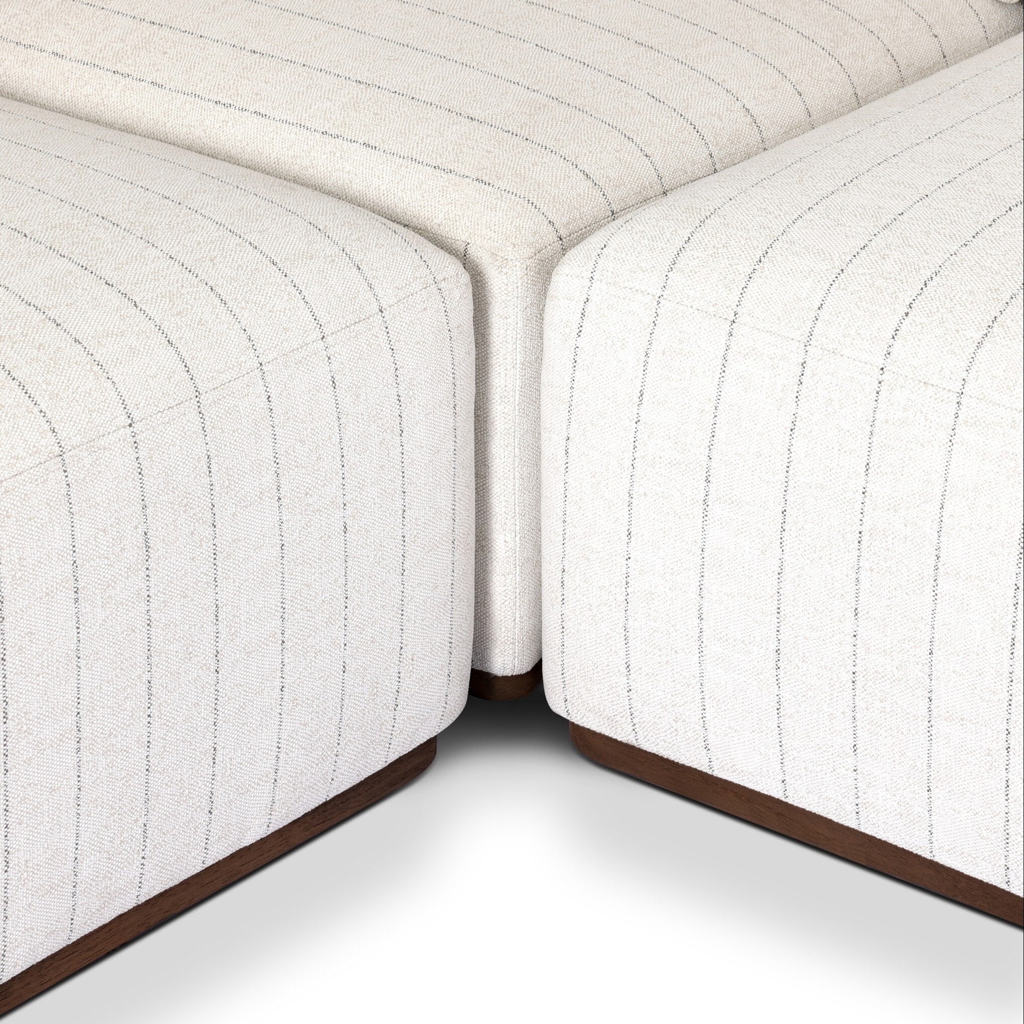 Four Hands Adler Amalfi Natural 4 Piece Outdoor Sectional Sofa material and finish detail