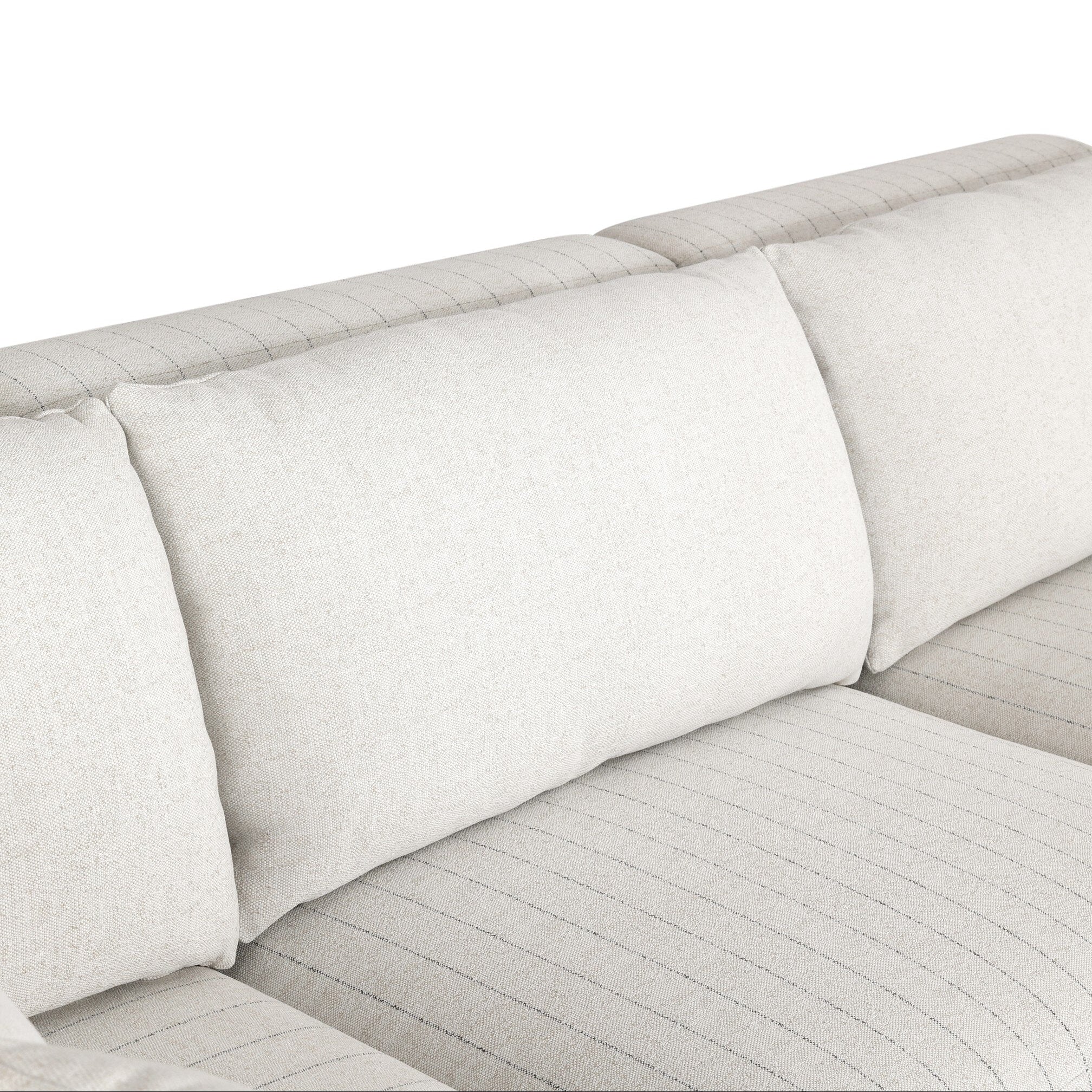 Four Hands Adler Amalfi Natural 4 Piece Outdoor Sectional Sofa craftsmanship detail