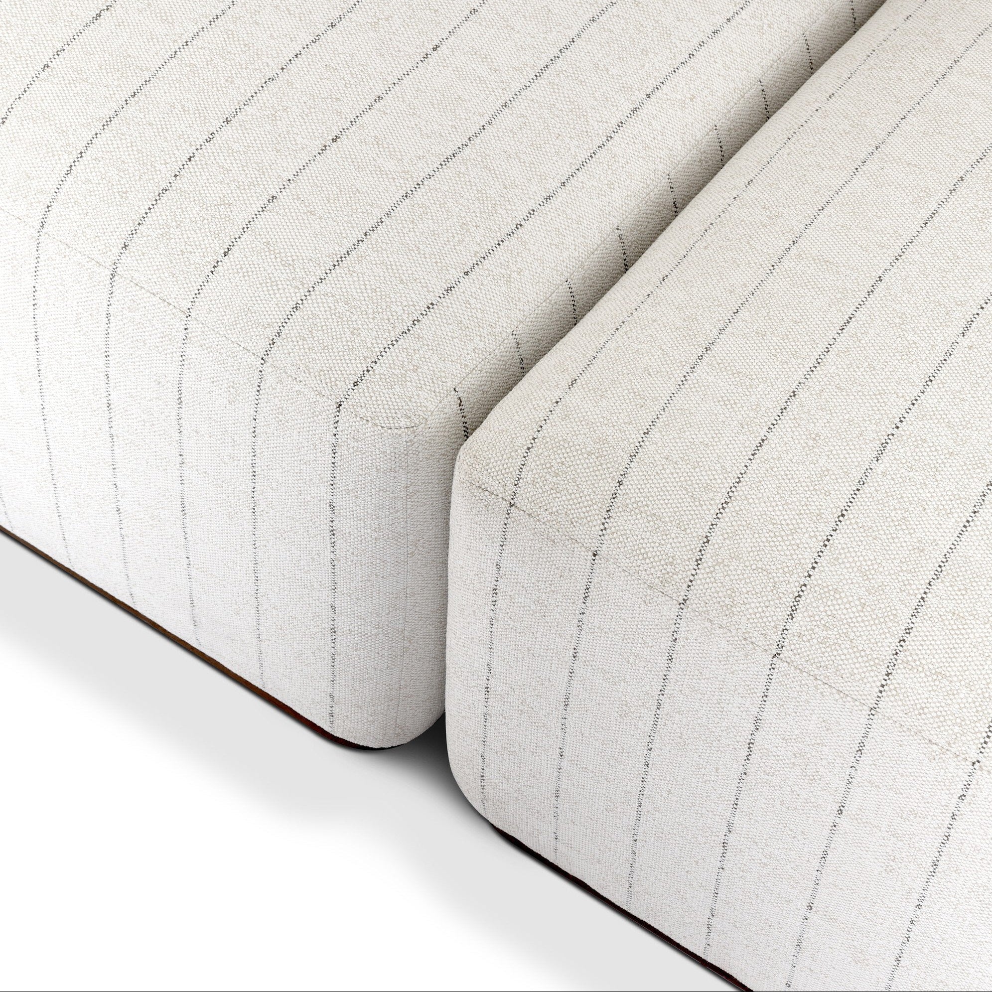 Four Hands Adler Amalfi Natural 4 Piece Outdoor Sectional Sofa finish close-up