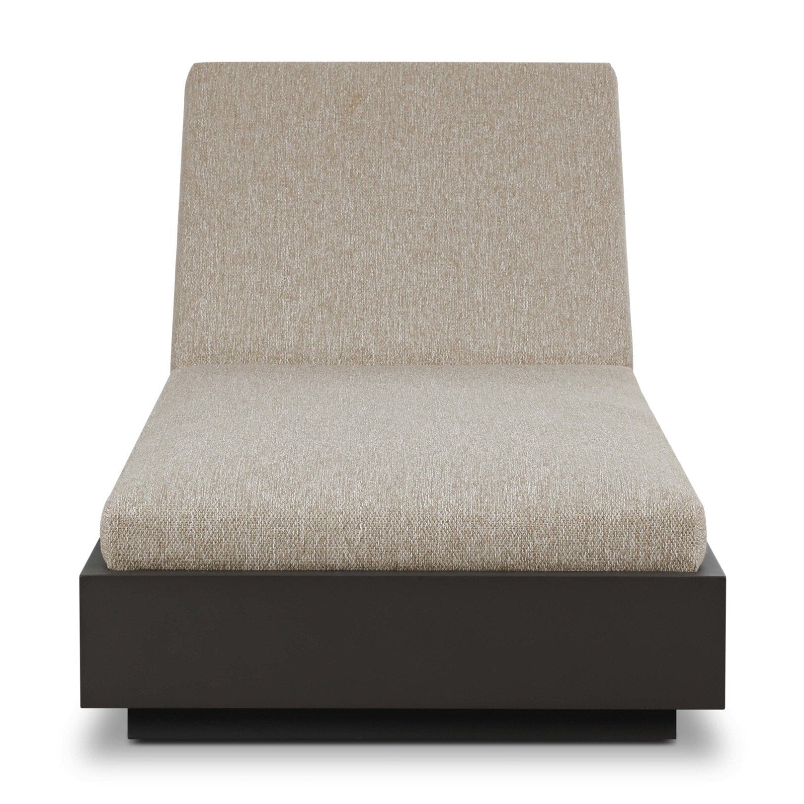 Four Hands Katari Concha Fog Outdoor Chaise front view