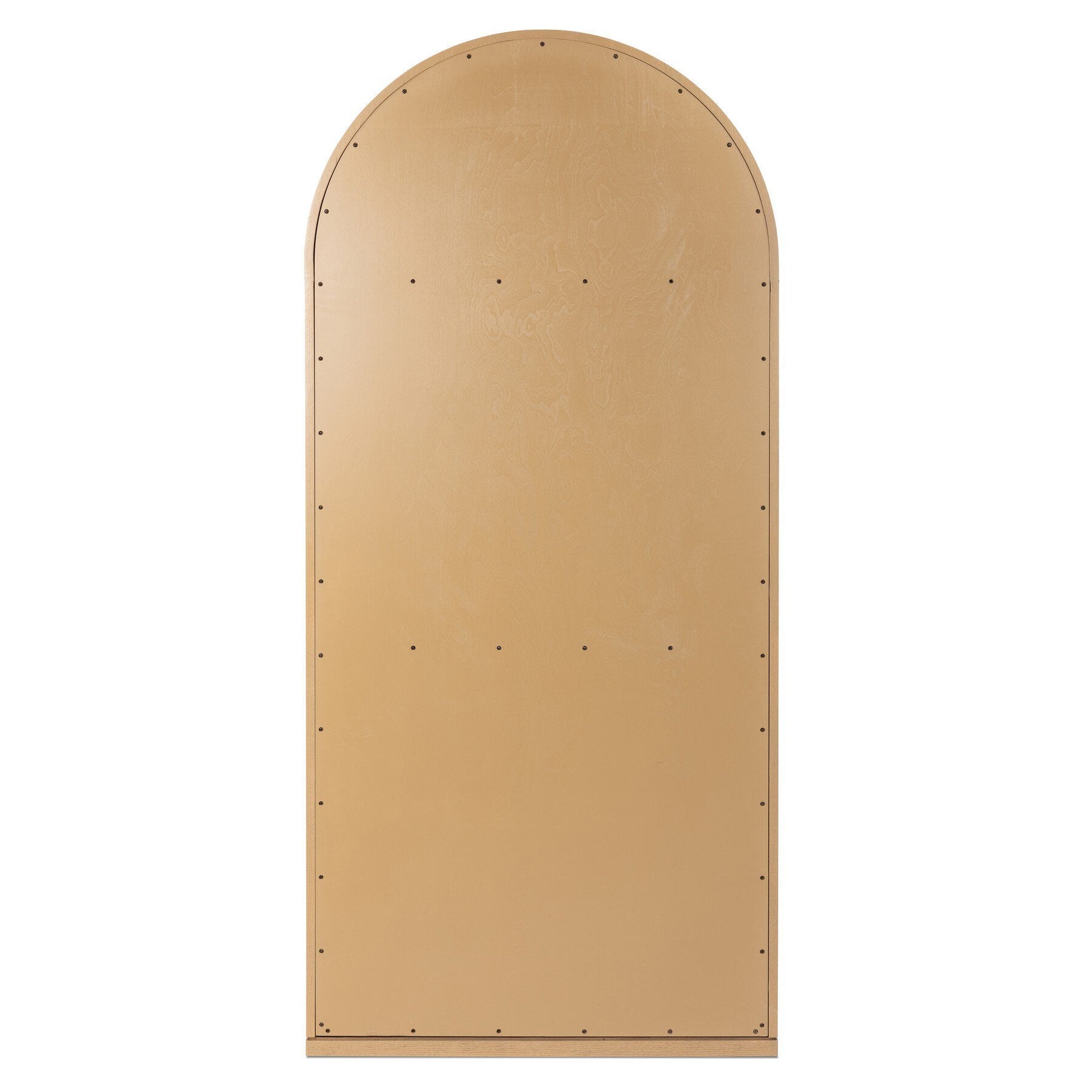 Four Hands Hepburn Drifted Smoked Oak Cabinet back view