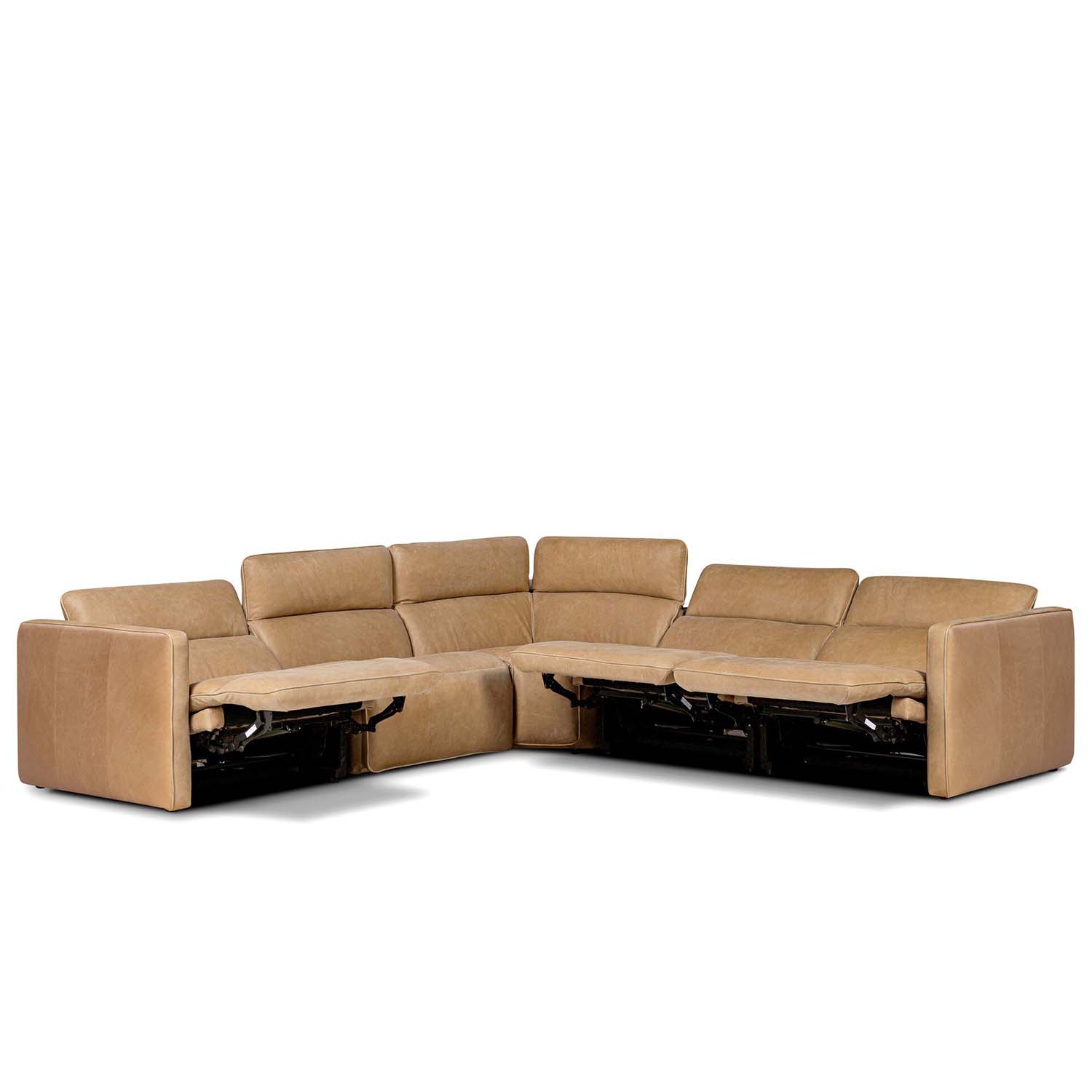 Four Hands Kenlee Power Recliner 5 Piece Sectional Sofa