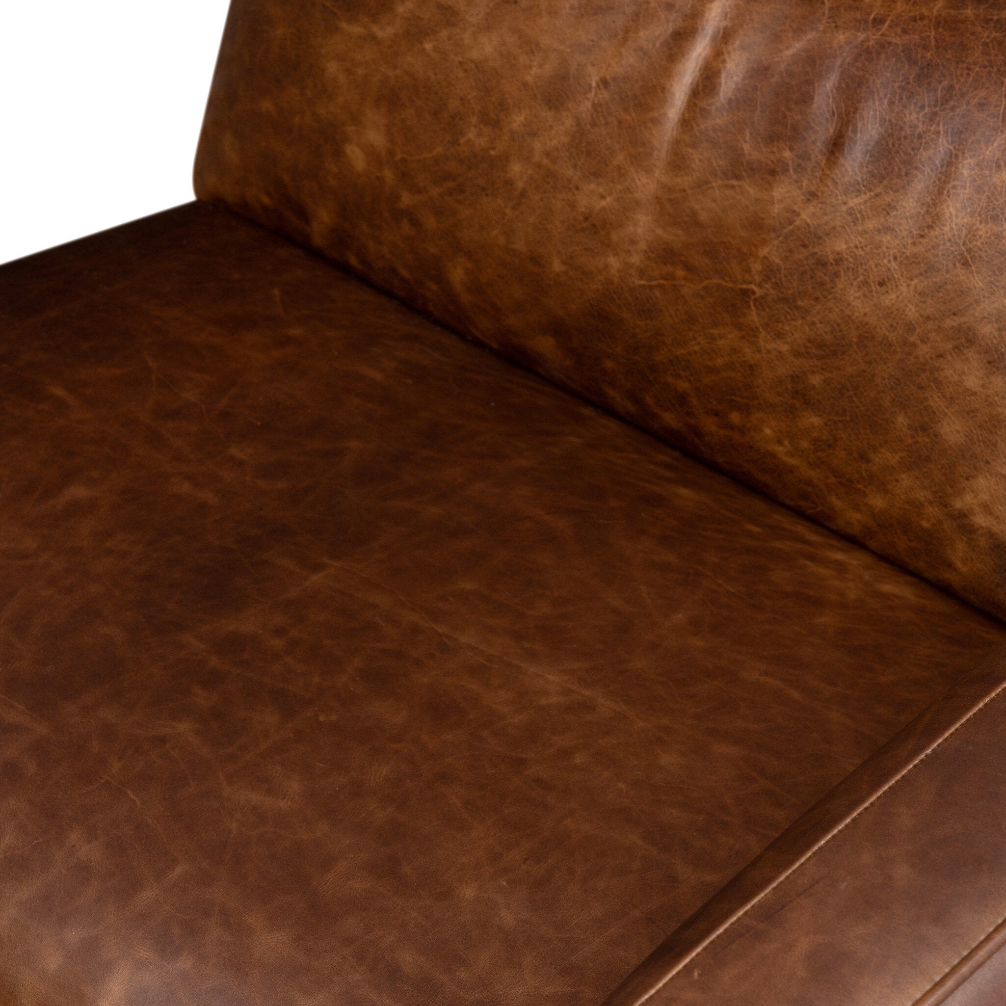 Four Hands Kenlee Raleigh Cigar Power Recliner 5 Piece Sectional Sofa material and finish detail