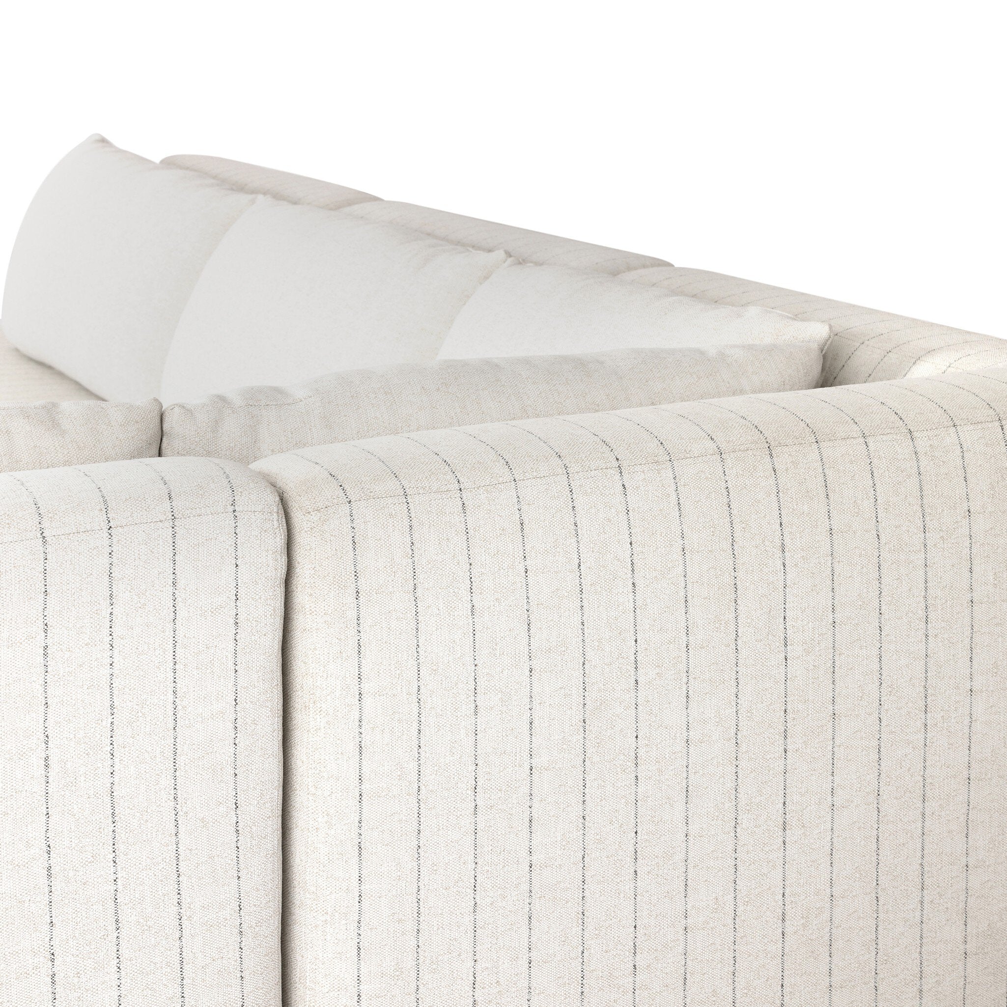 Four Hands Adler Amalfi Natural 4 Piece Outdoor Sectional Sofa texture close-up
