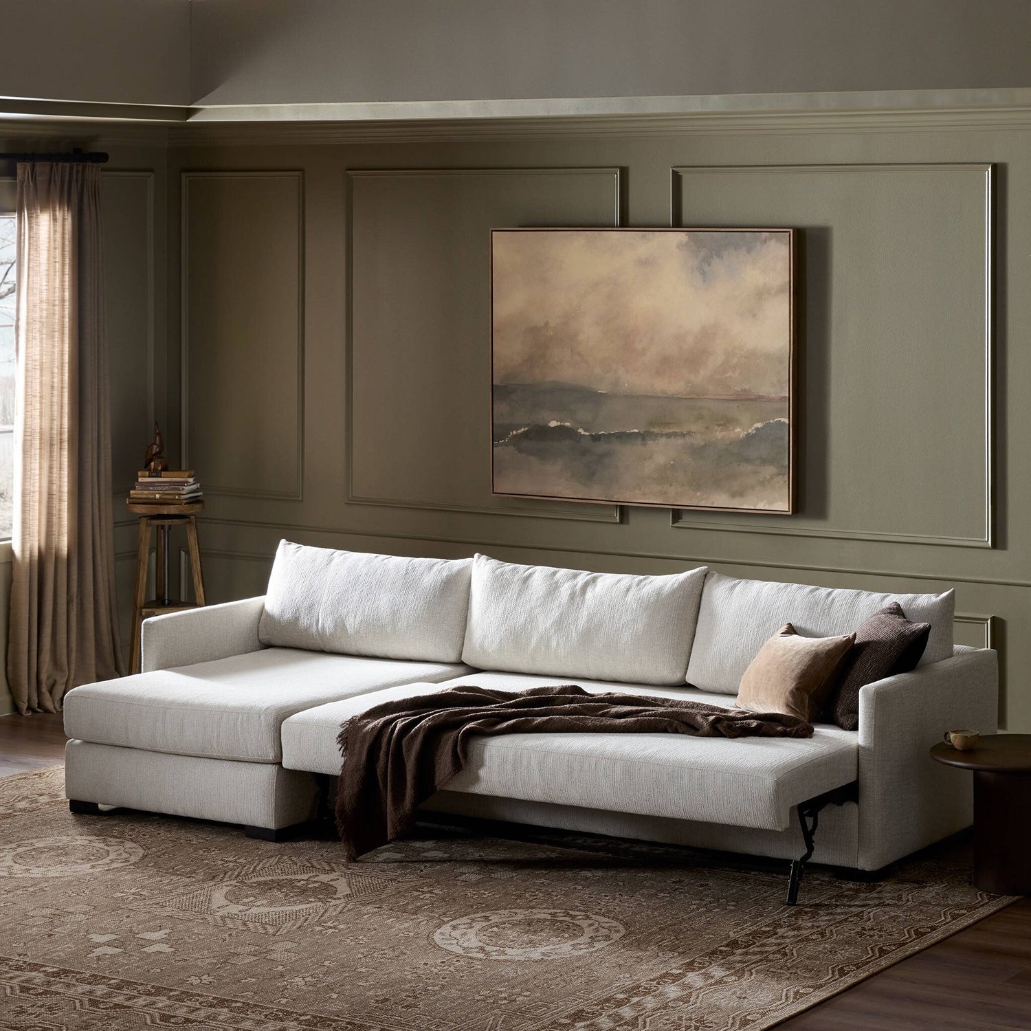 Four Hands Wickham 2-Piece Sleeper Sectional Sofa