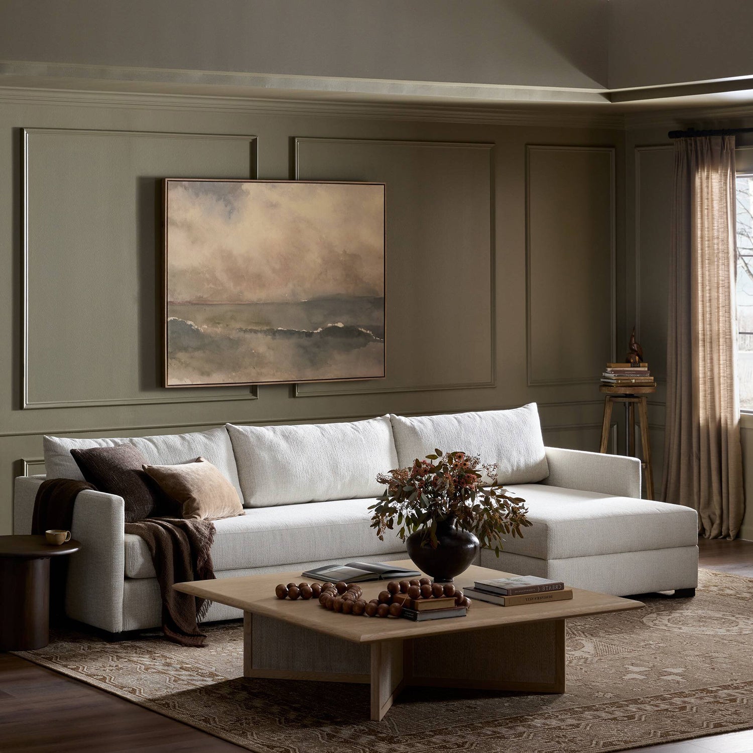 Four Hands Wickham 2-Piece Storage Sectional Sofa