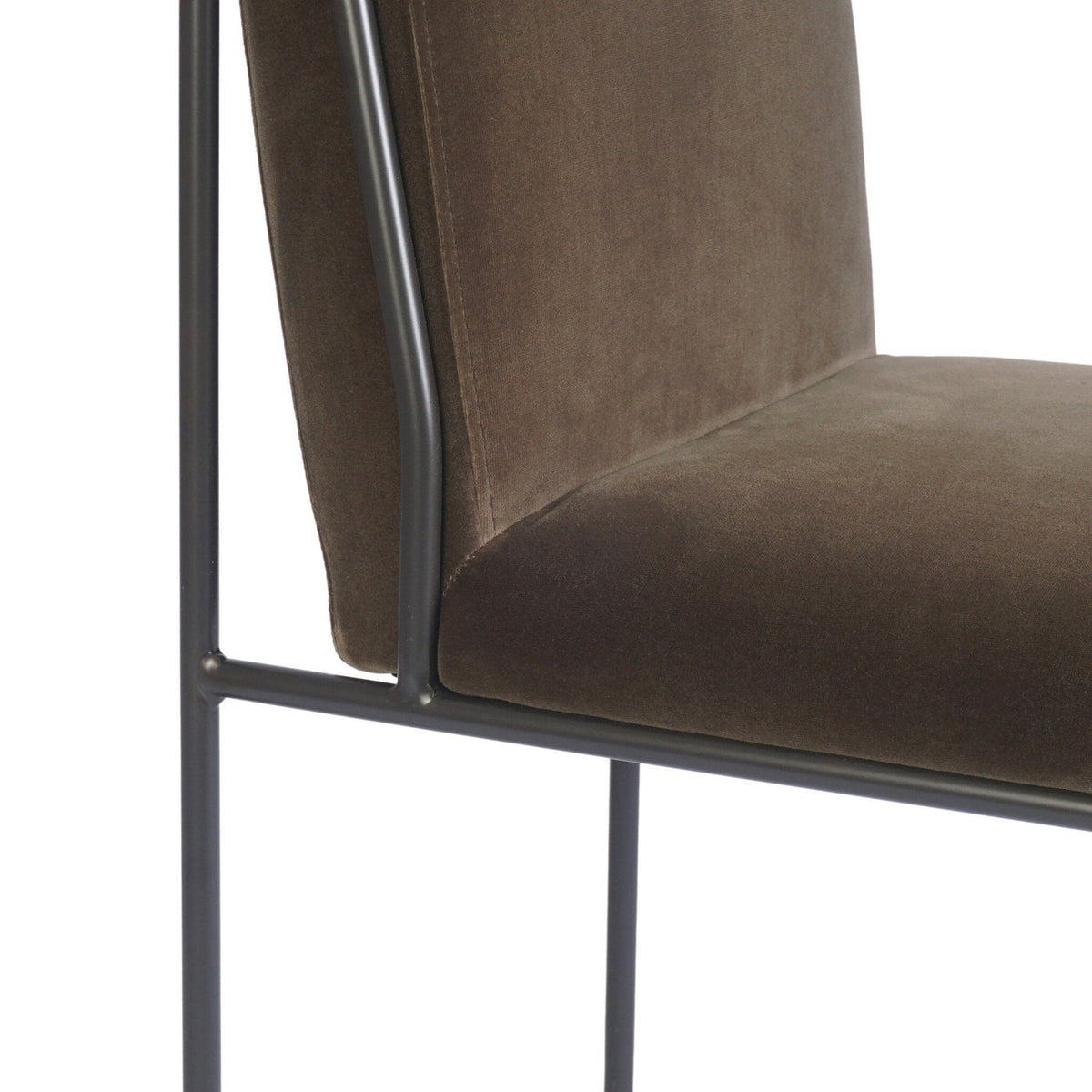 Four Hands Decker Surrey Mink Dining Chair material and finish detail