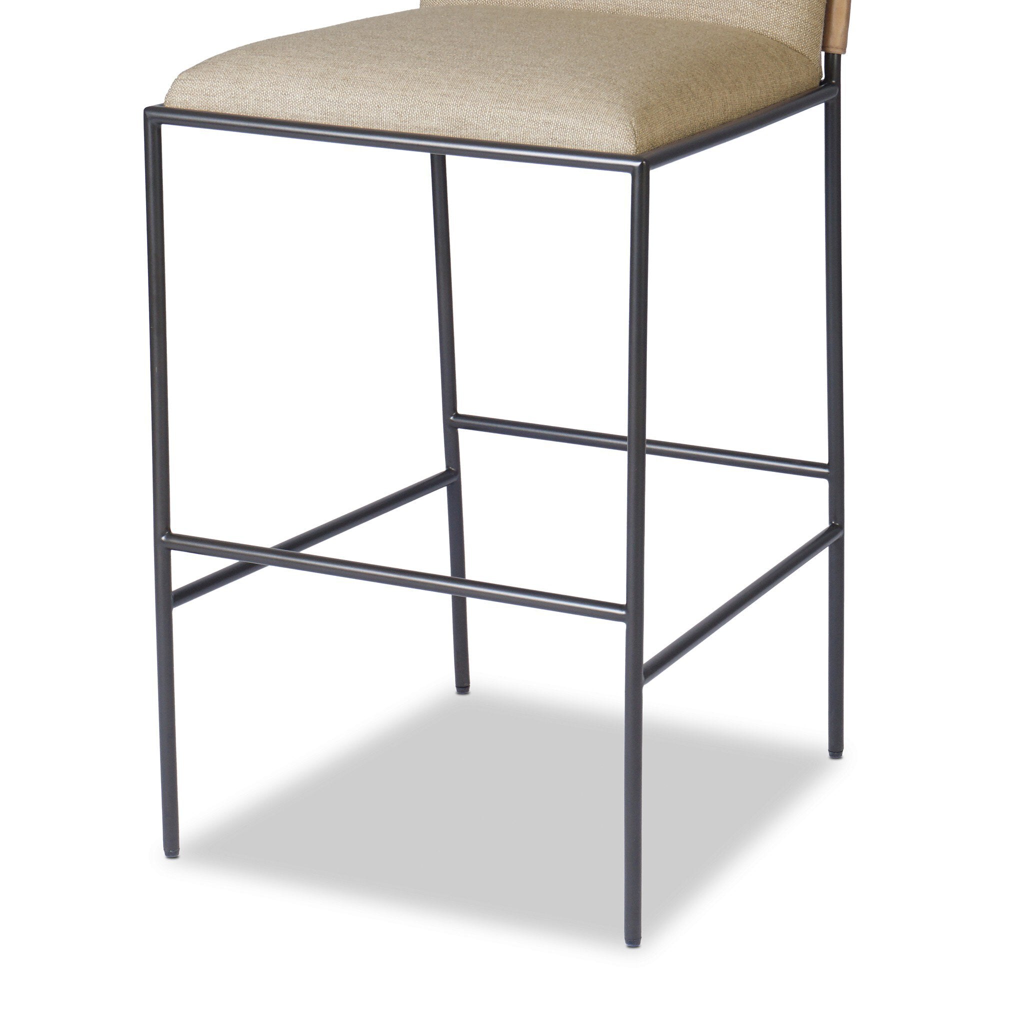Four Hands Elba Alcala Wheat Bar Stool texture close-up