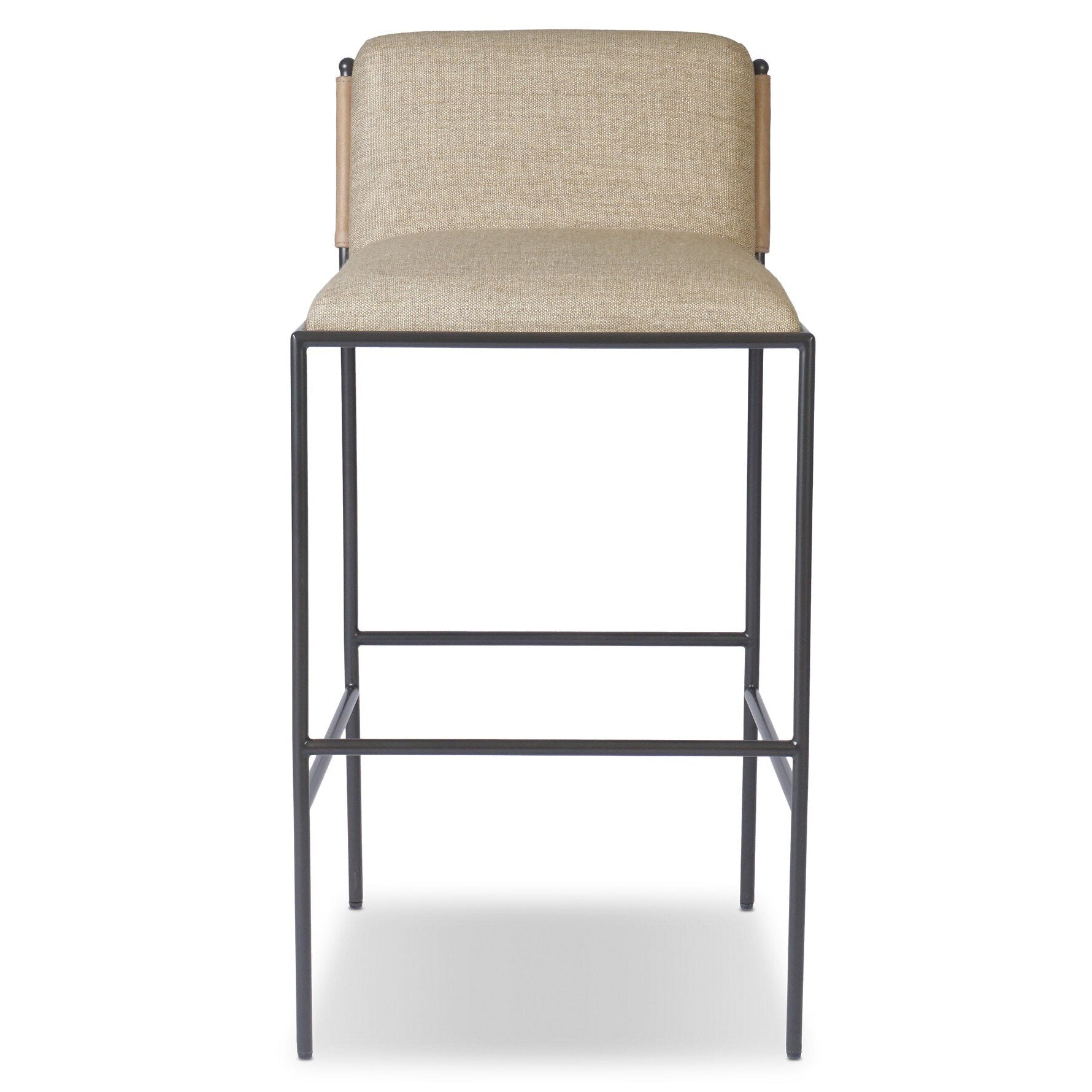 Four Hands Elba Alcala Wheat Bar Stool front view