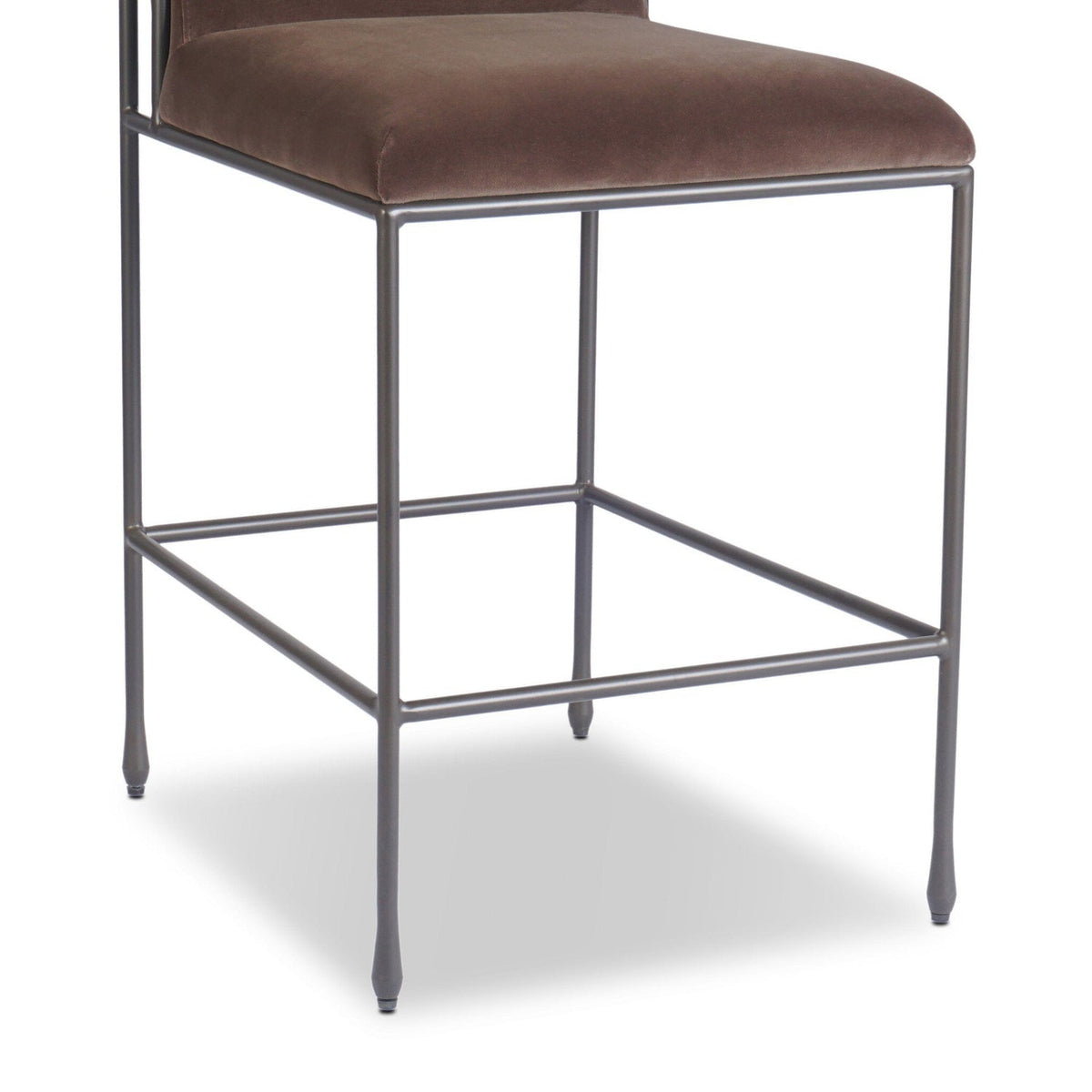 Four Hands Decker Surrey Mink Counter Stool texture close-up